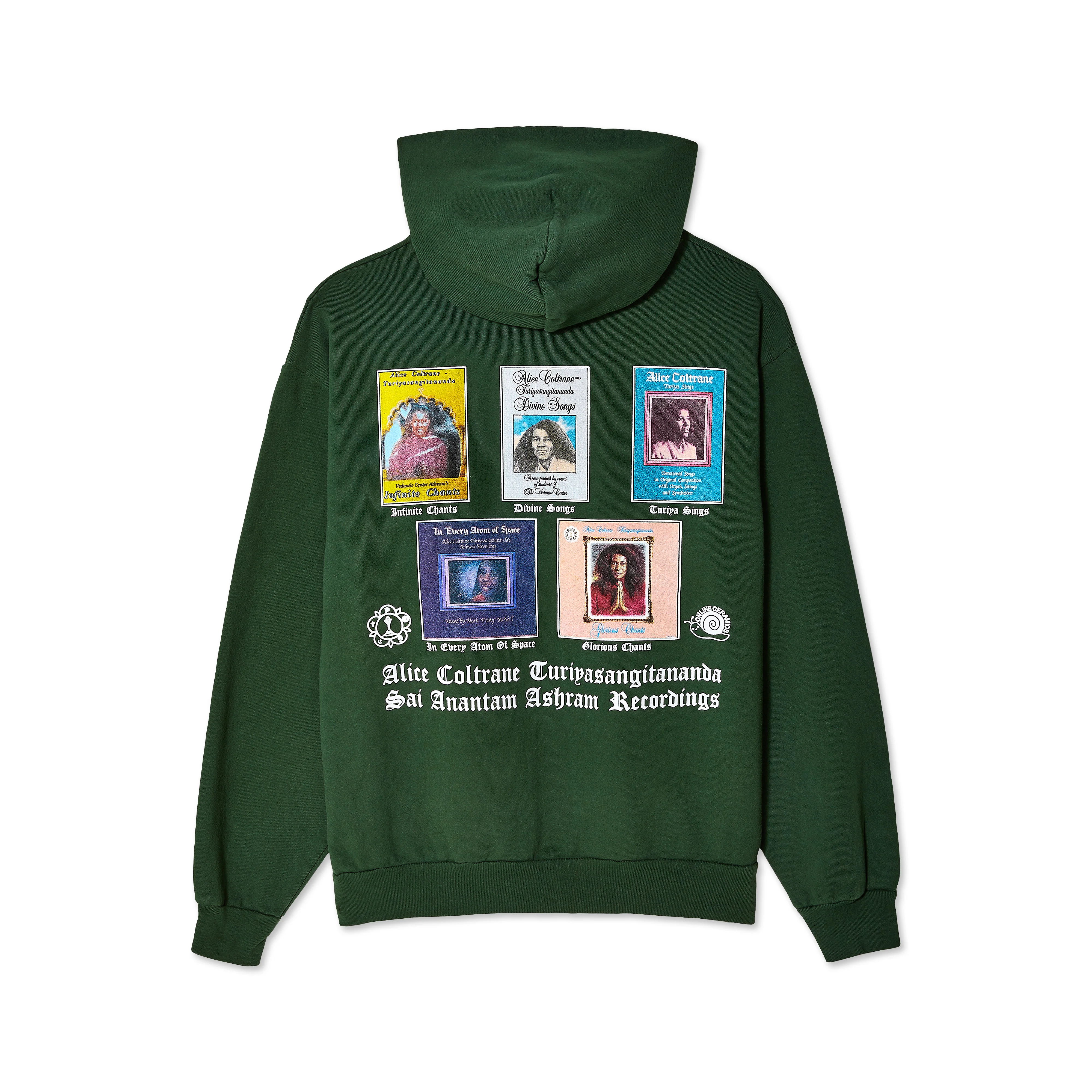 Online Ceramics - Alice Coltrane ’Endless Wisdom’ Hoodie - (Ivy) - Image 2