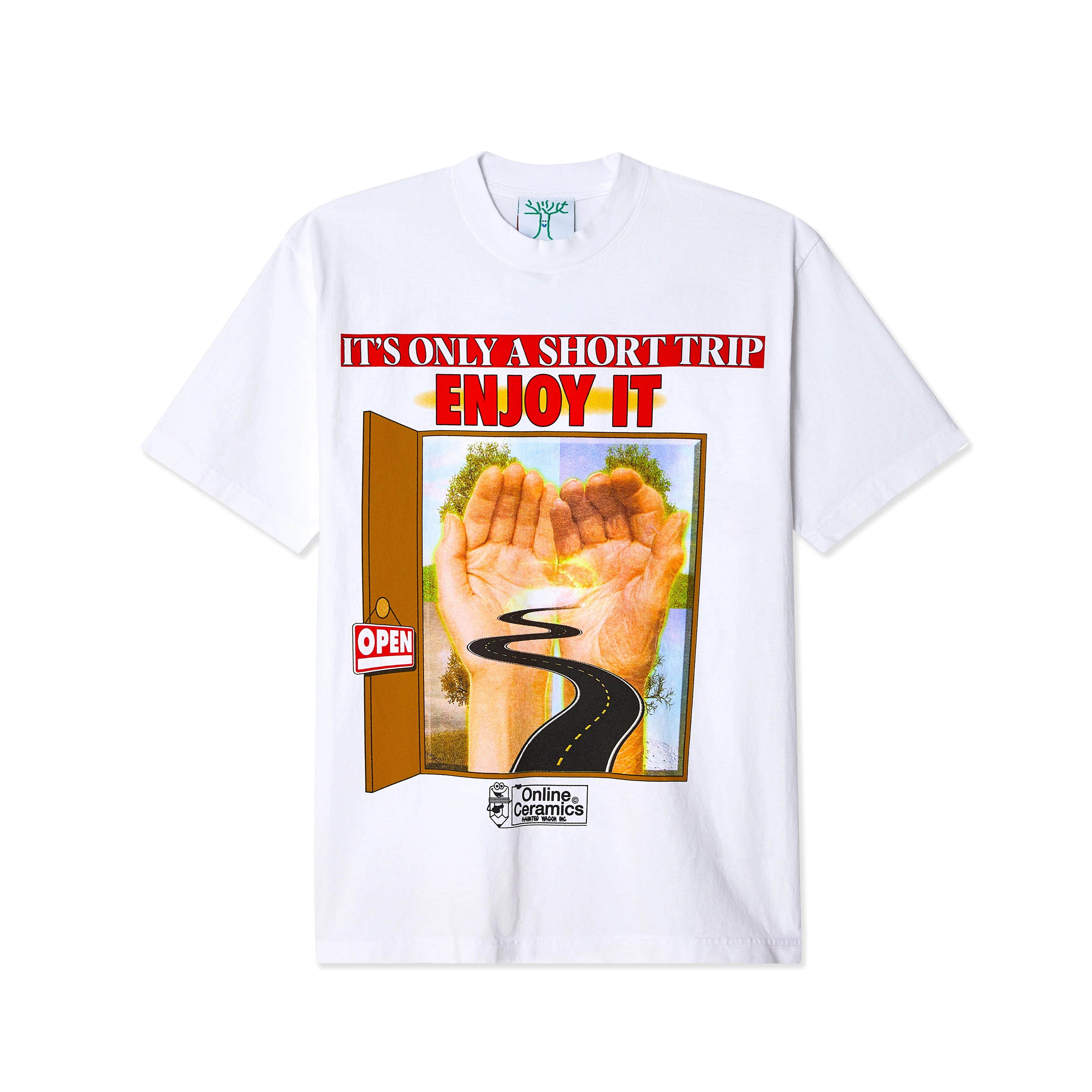 Online Ceramics - It’s Only A Short Trip T-Shirt - (White)