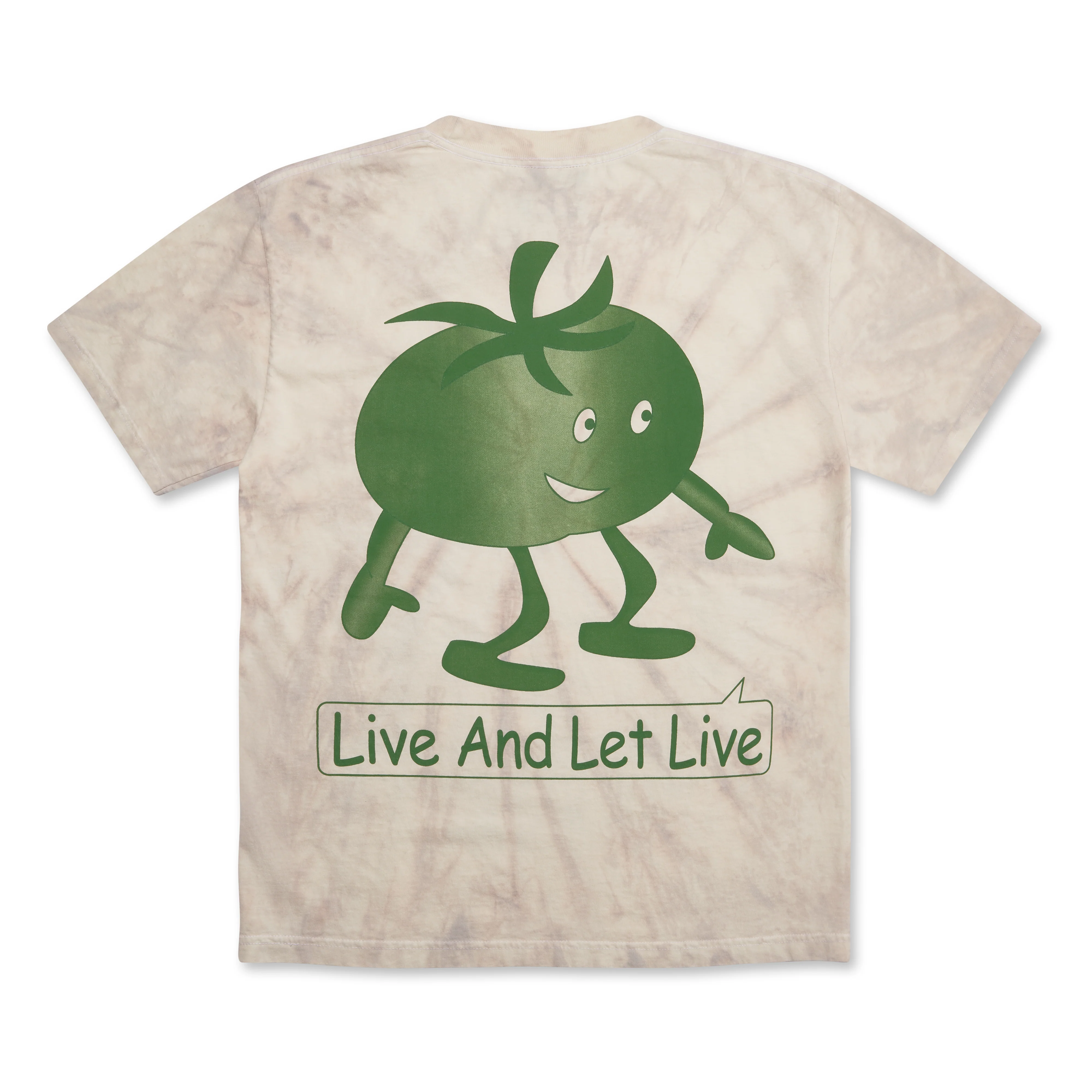 Online Ceramics - Live And Let Live T-Shirt - (Hand Dyed) - Image 2