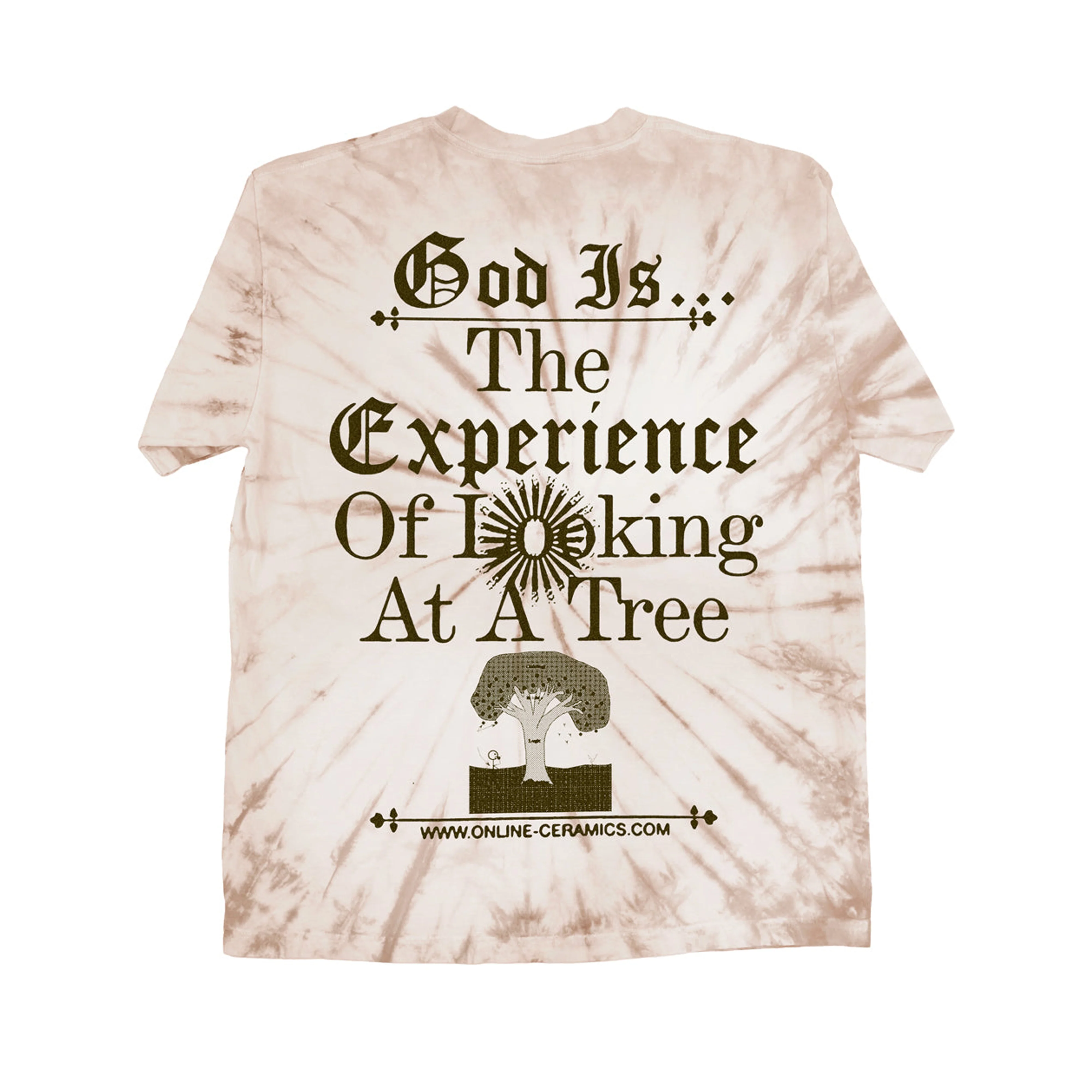 Online Ceramics - Men's Looking At A Tree Tee - (Tie Dye) - Image 2