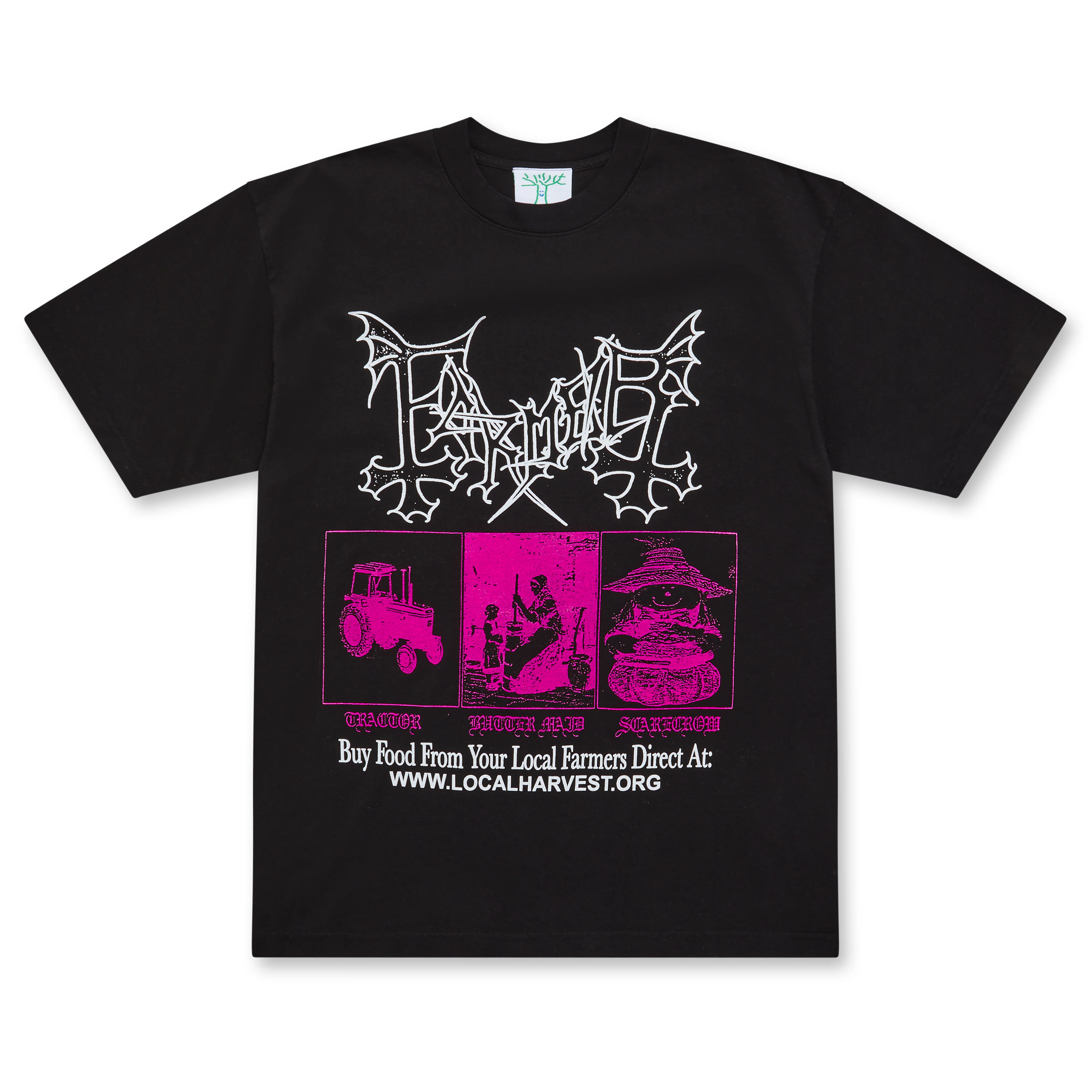 Online Ceramics - Farmer Tee - (Black)