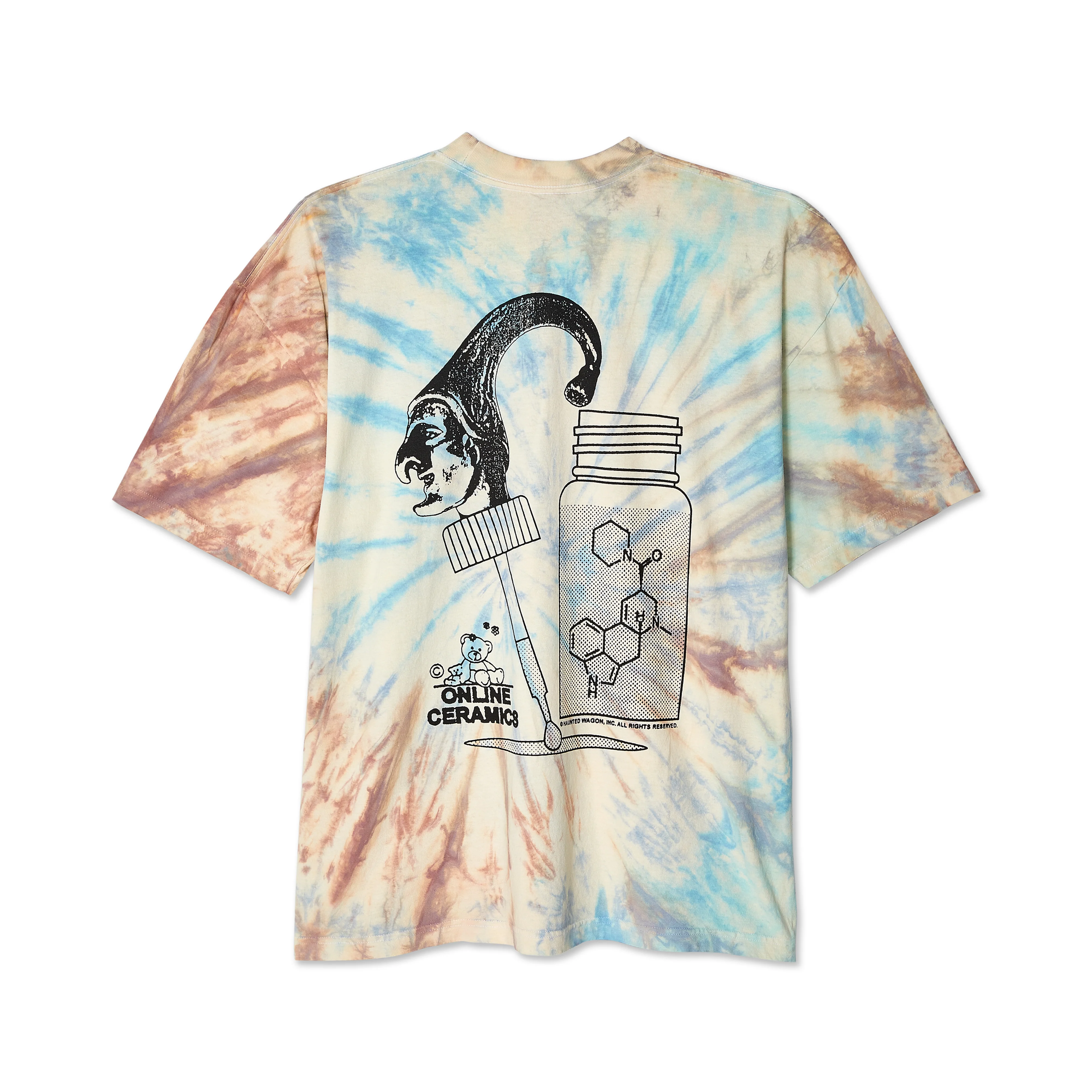 Online Ceramics - Follow Your Local T-Shirt - (Tie Dye) - Image 2