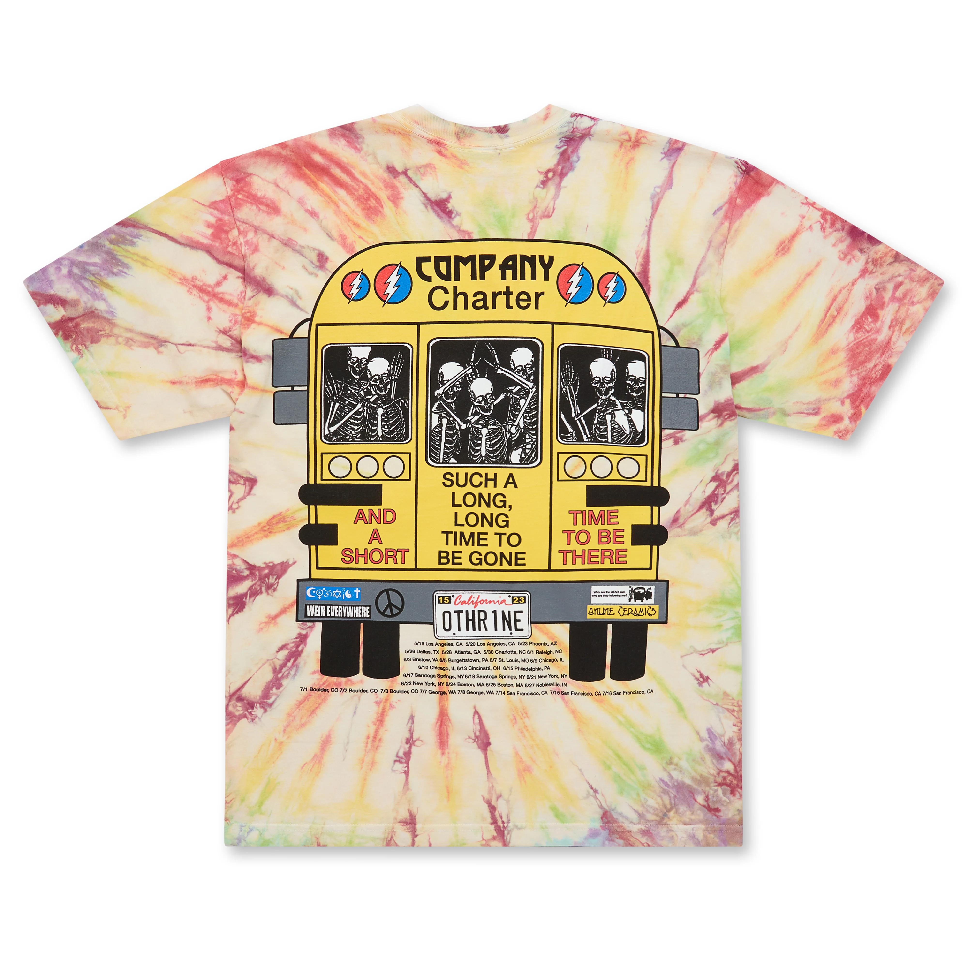 Online Ceramics - So Many Roads Tee - (Tie-Dye) - Image 2