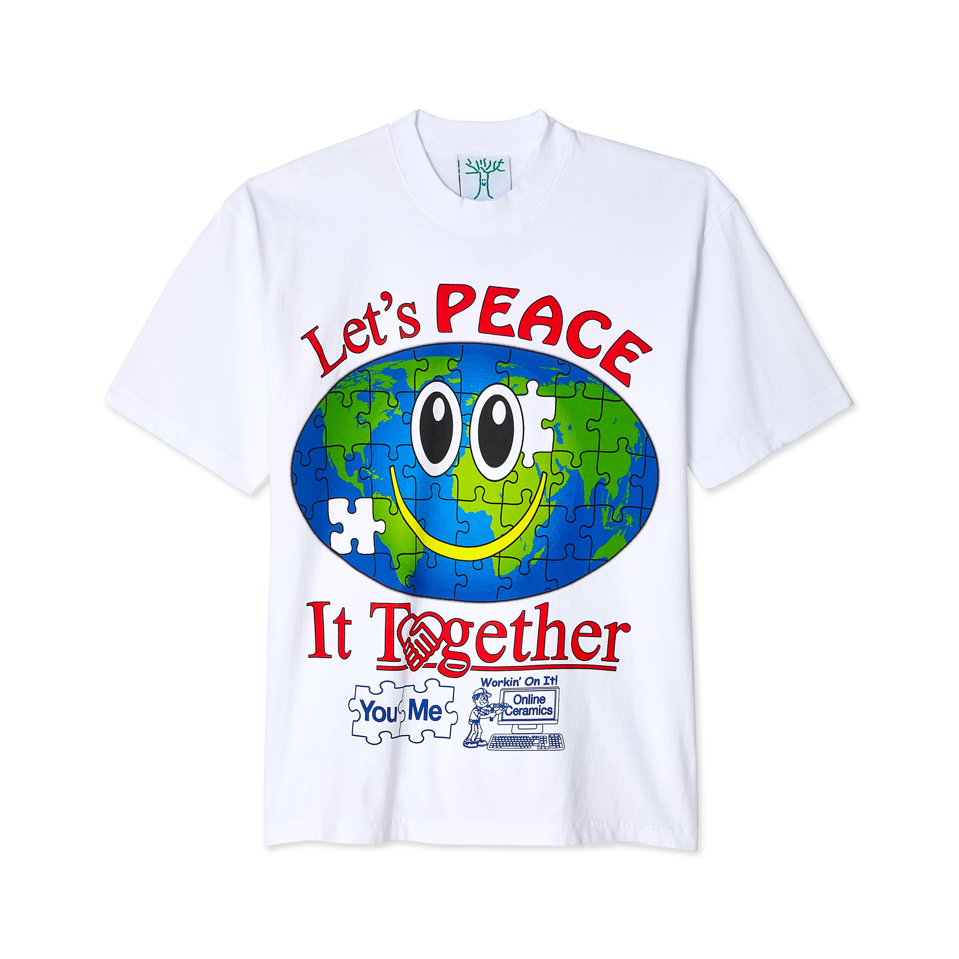 Online Ceramics - Workin On It T-Shirt - (White)