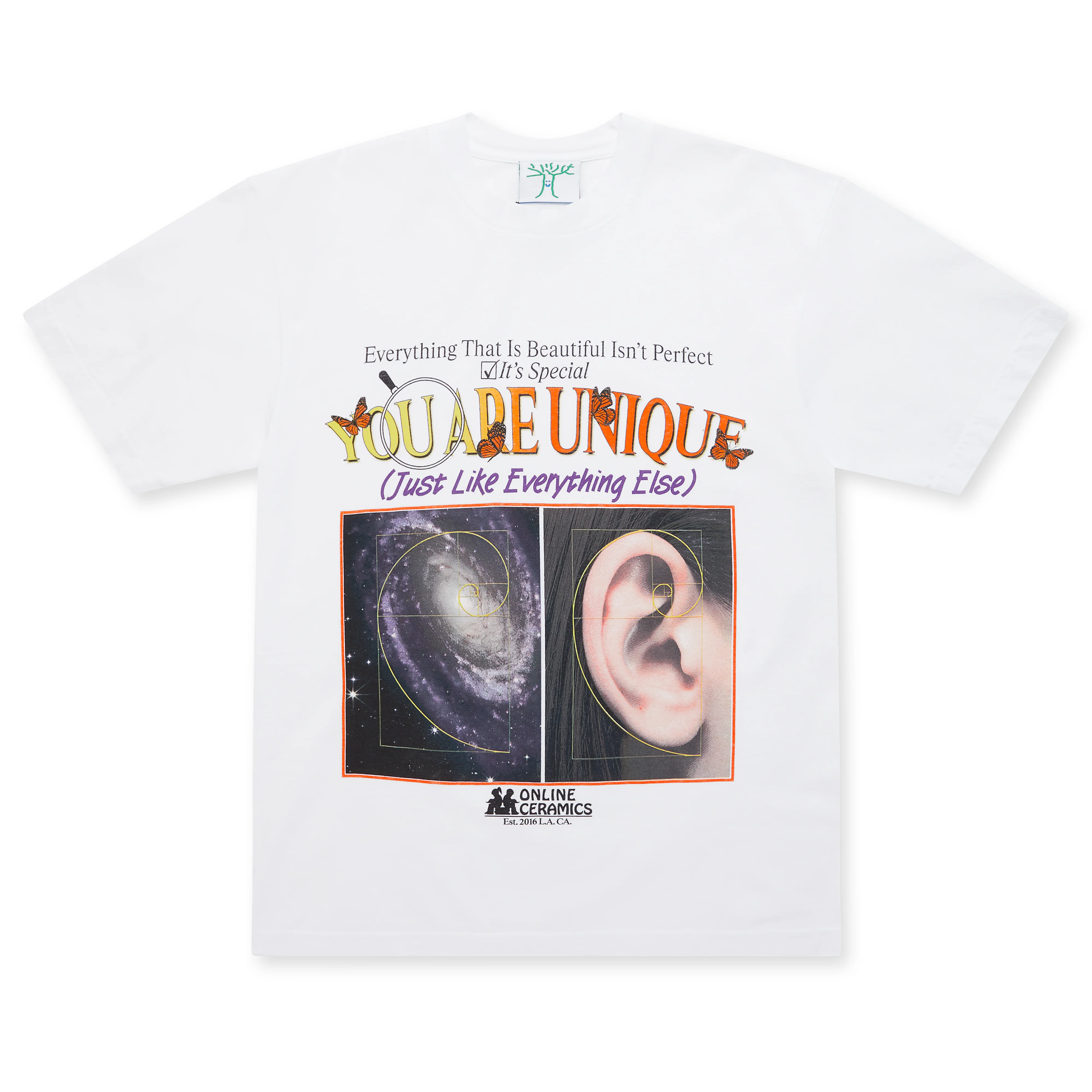 Online Ceramics - You Are Unique Tee - (White)