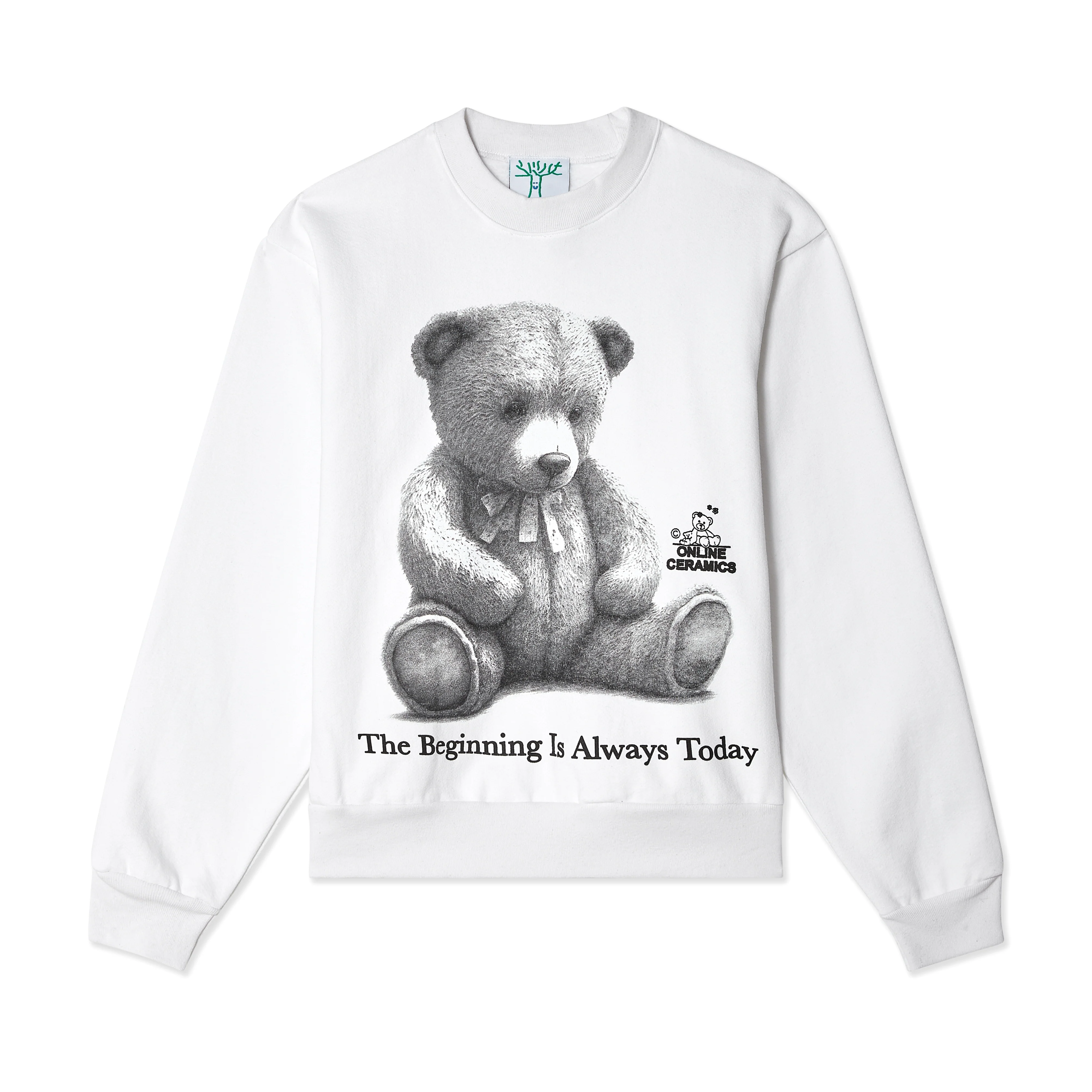 Online Ceramics - Men's The Beginning Is Always Today Crewneck - (White)