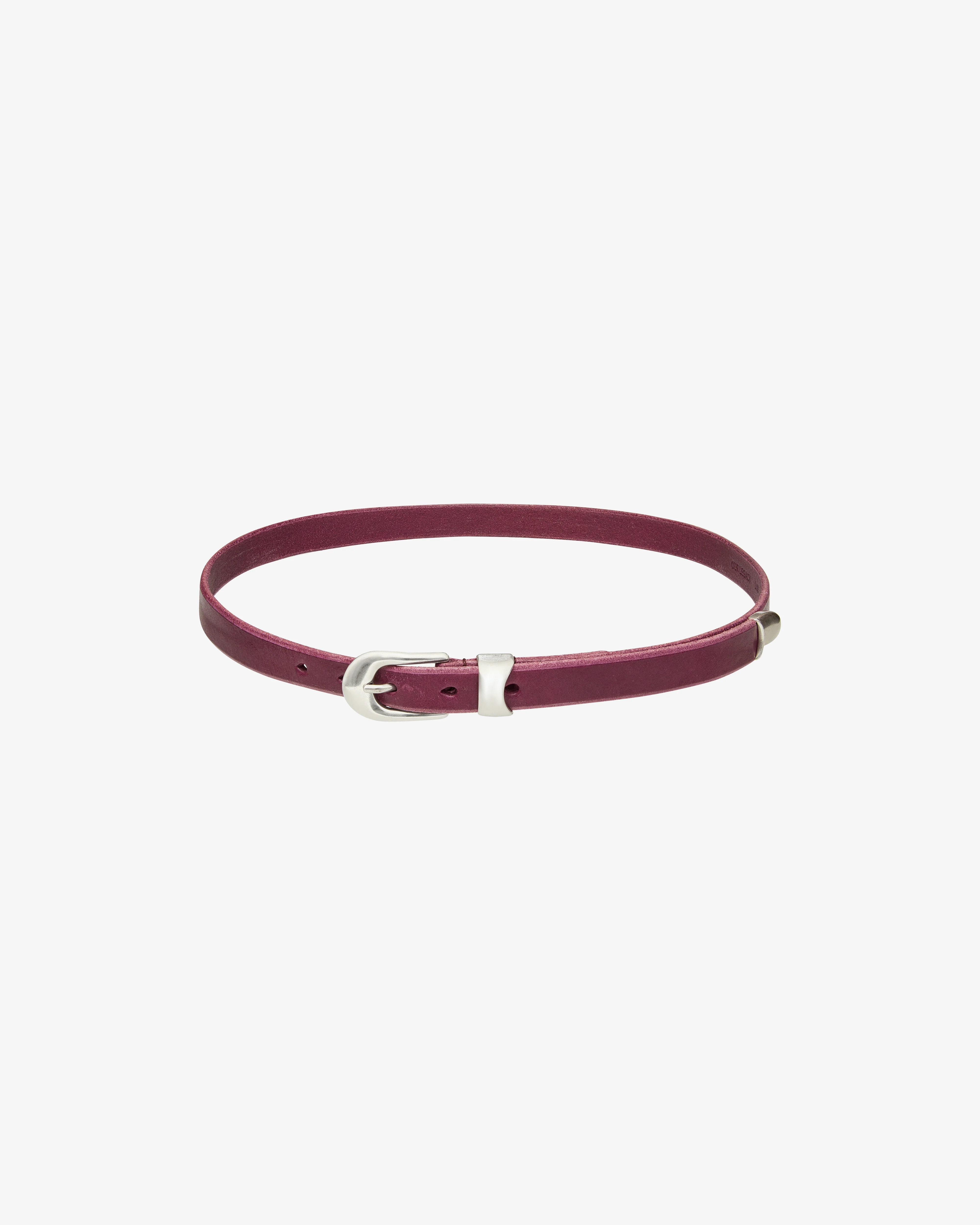 Our Legacy - Men's 2 CM Belt - (Berry) - Image 3