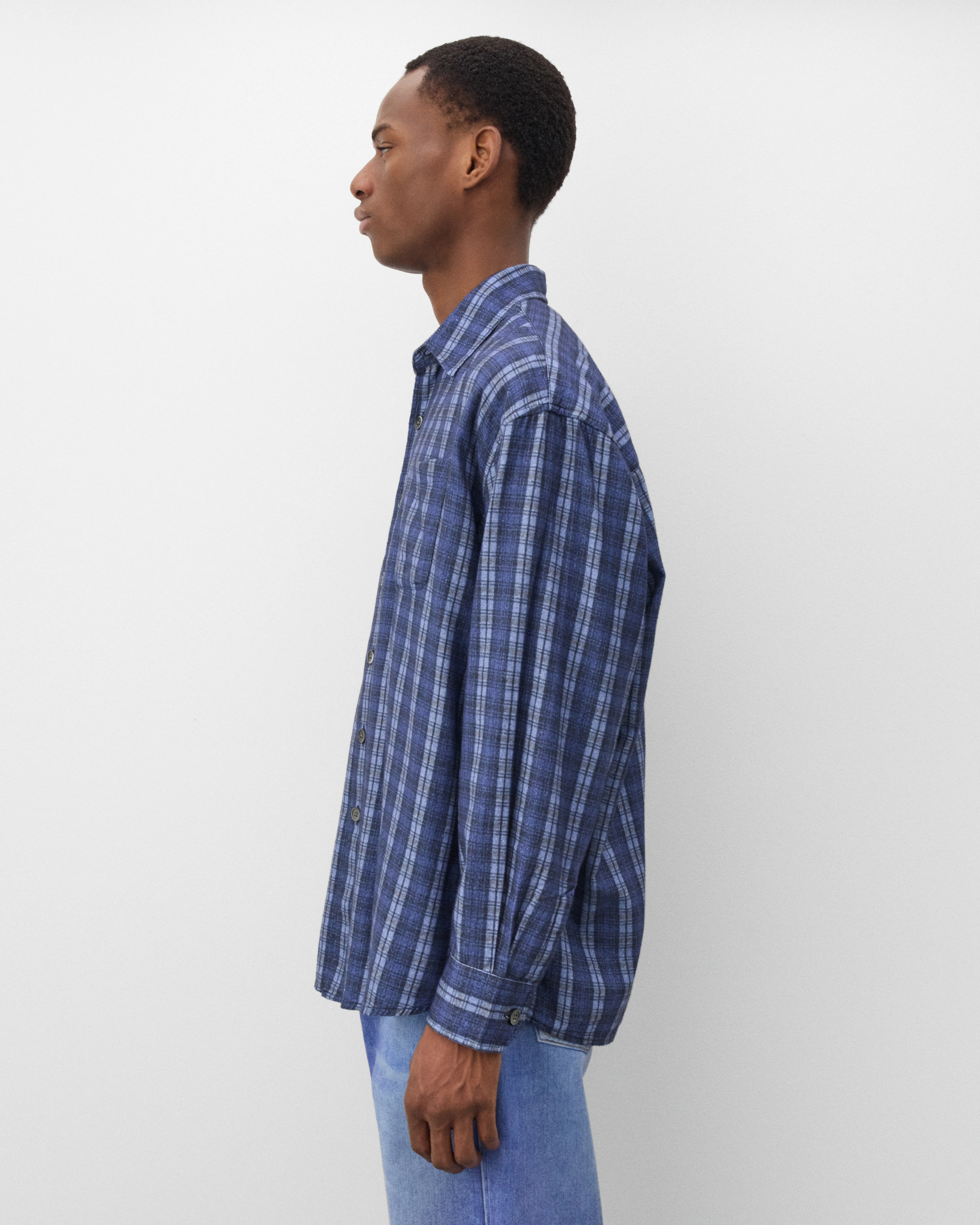 Our Legacy - Men's Borrowed Shirt - (Check Please Print) - Image 4