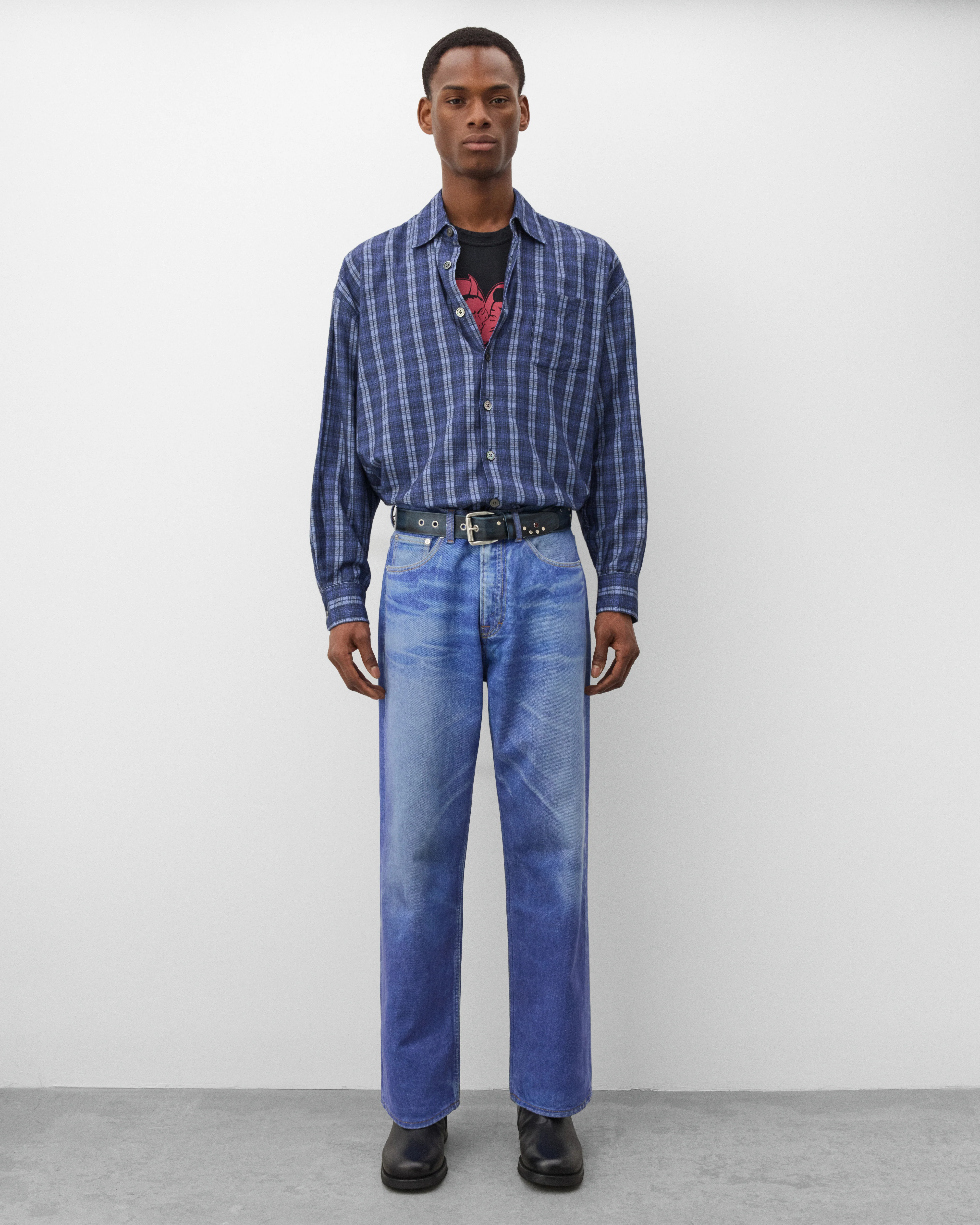 Our Legacy - Men's Borrowed Shirt - (Check Please Print) - Image 6