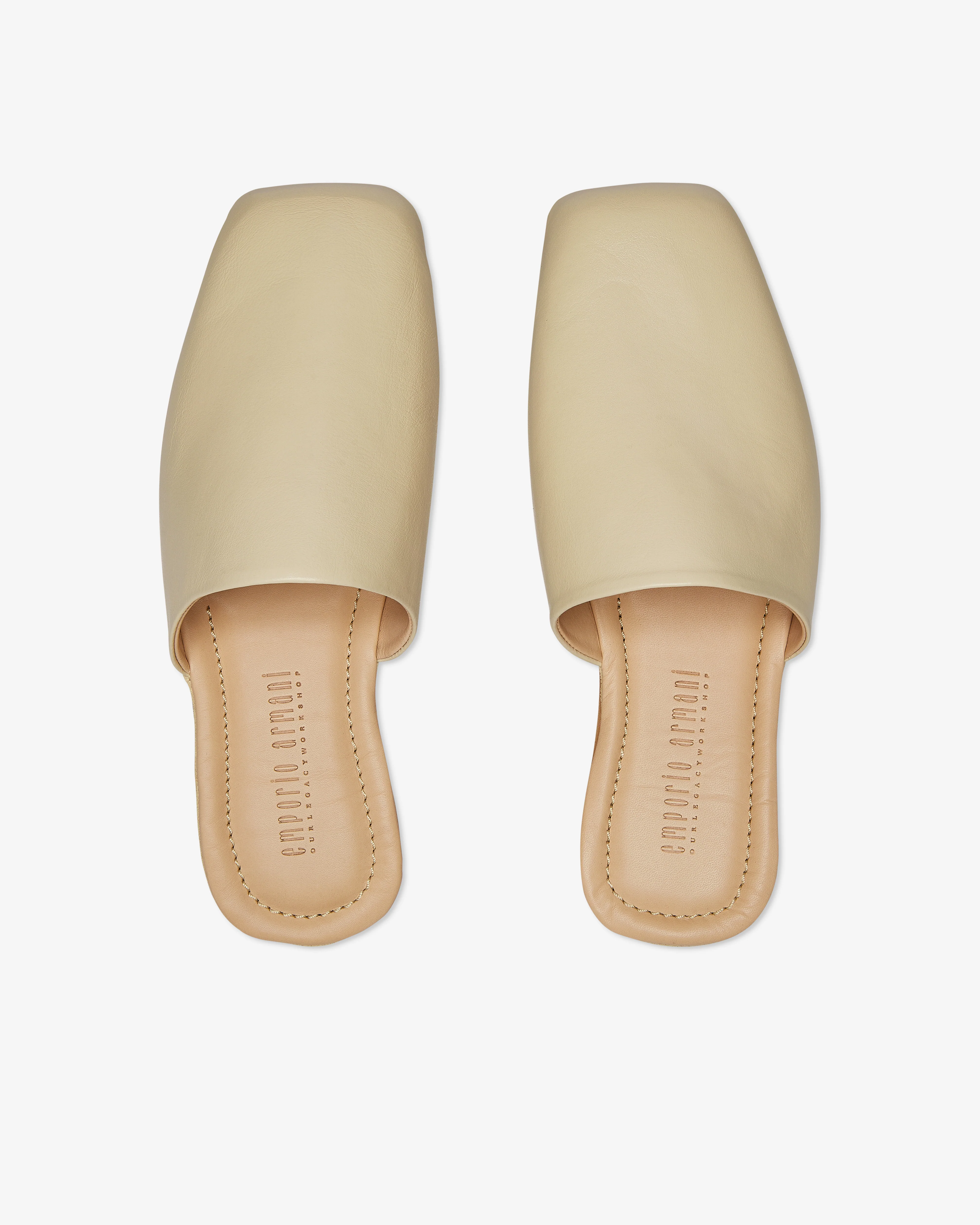 Our Legacy Workshop - Men's Armani Cigarr Slipper - (Cream) - Image 6