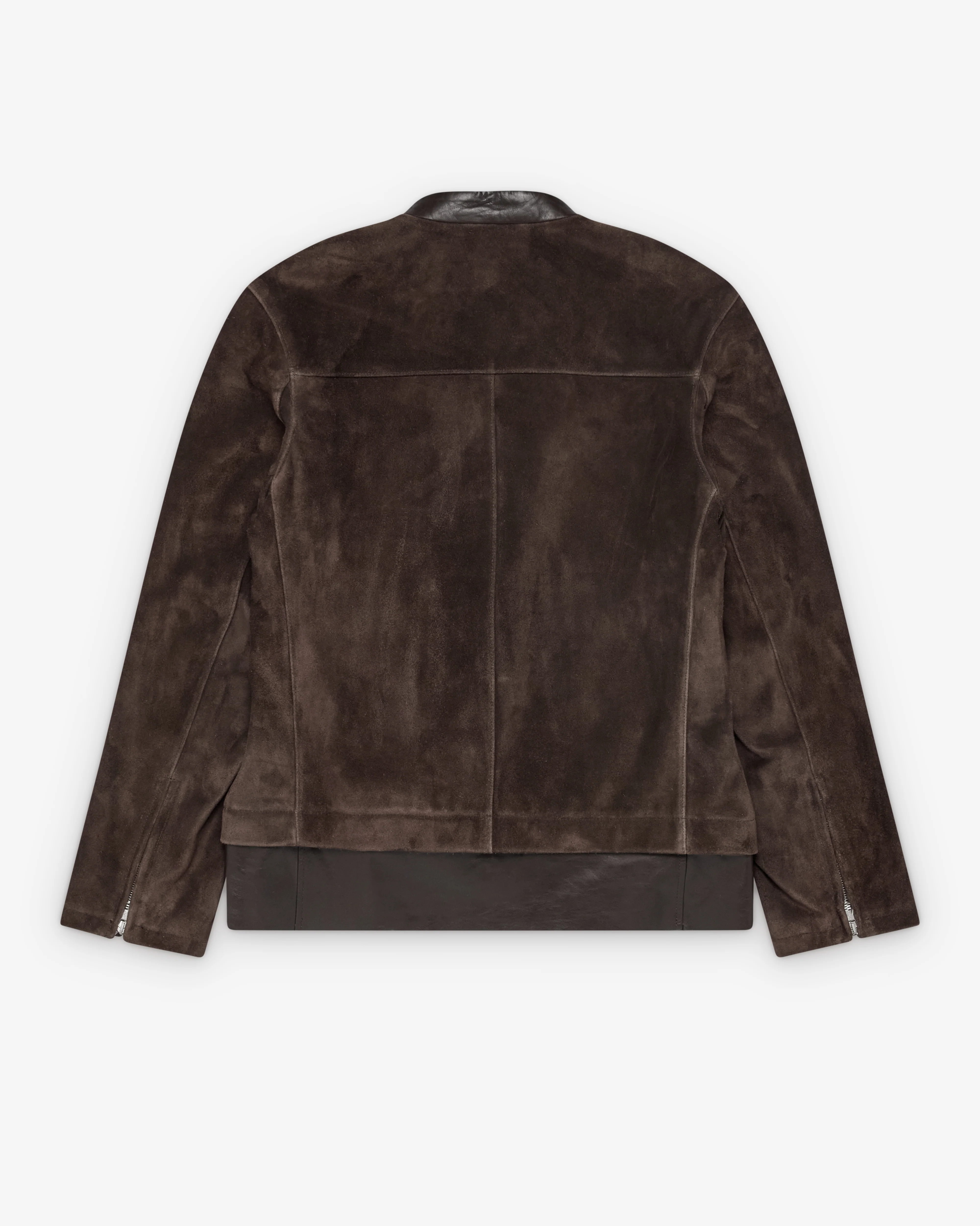 Our Legacy - Men's Drift Jacket - (Wenge Brown Wet Suede) - Image 2