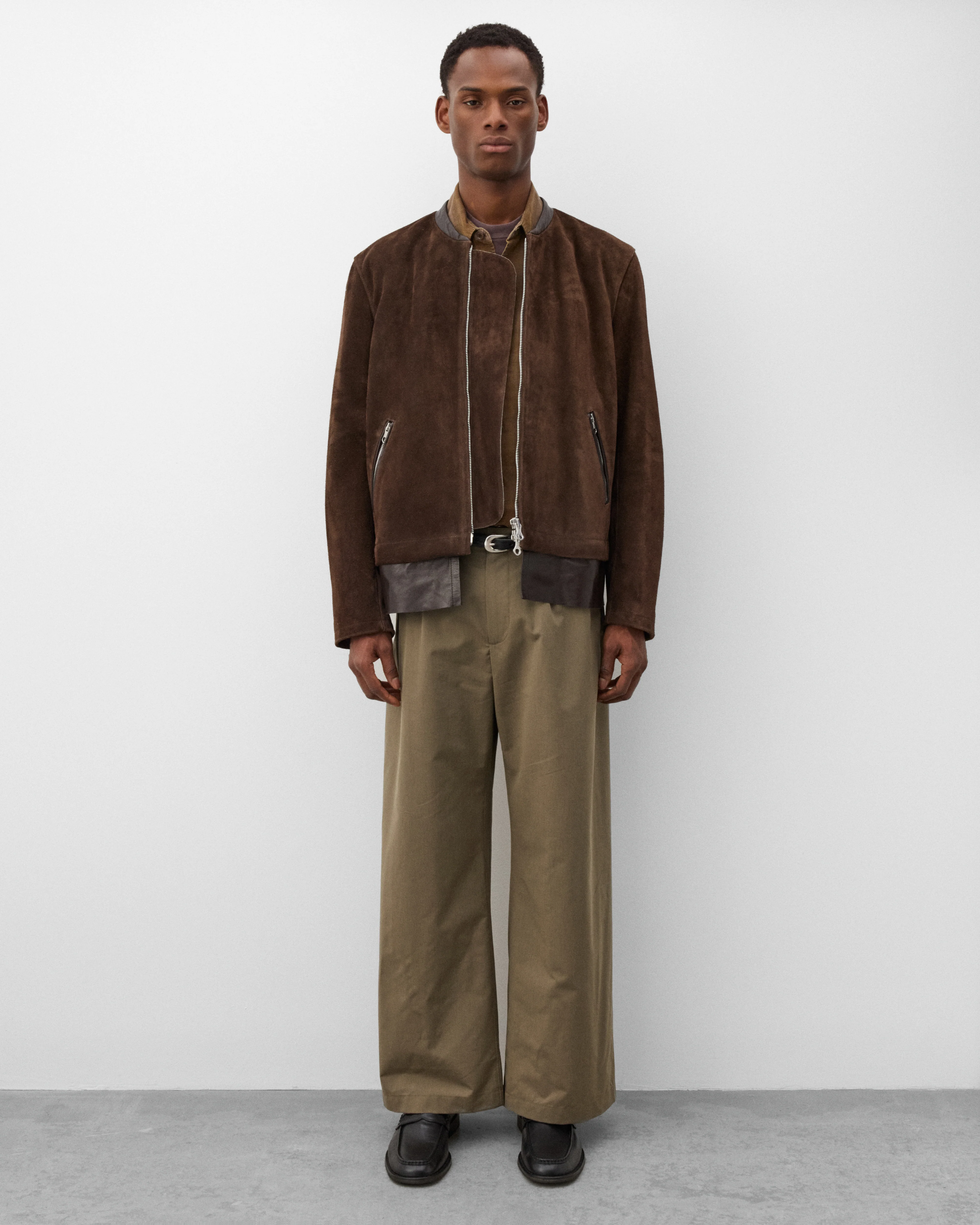 Our Legacy - Men's Drift Jacket - (Wenge Brown Wet Suede) - Image 6