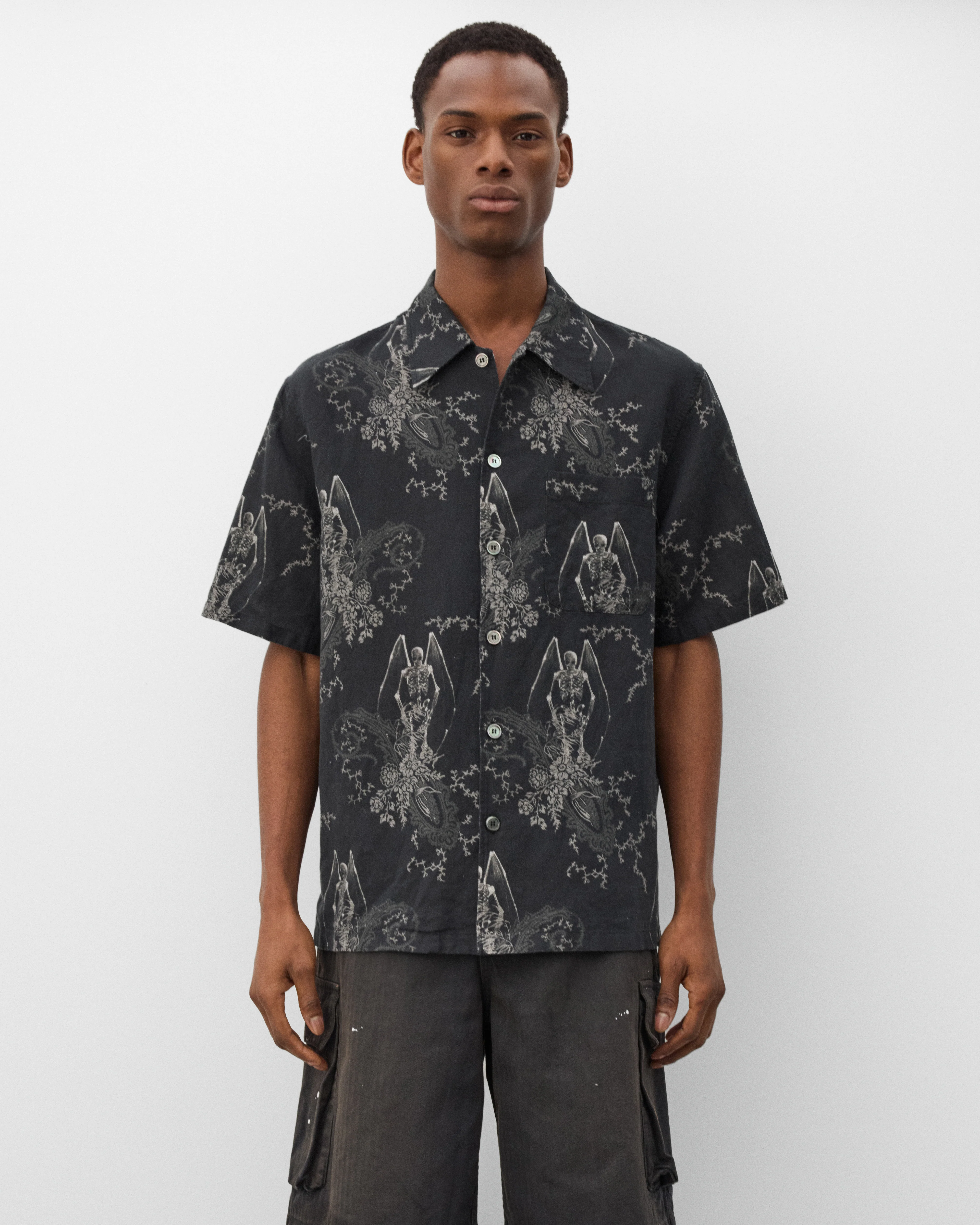 Our Legacy - Men's Every Shirt Shortsleeve - (Death Paisley Print) - Image 3