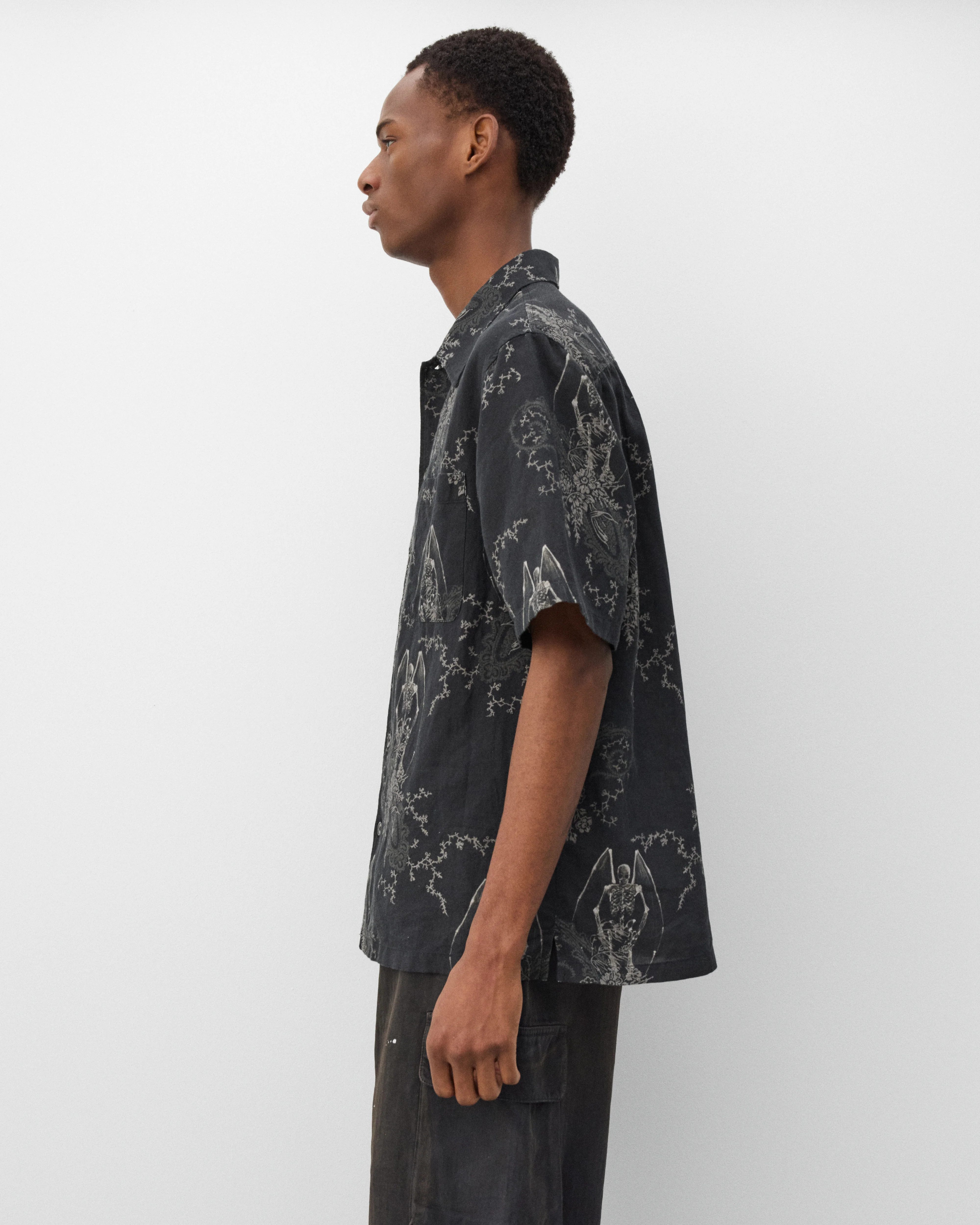 Our Legacy - Men's Every Shirt Shortsleeve - (Death Paisley Print) - Image 4