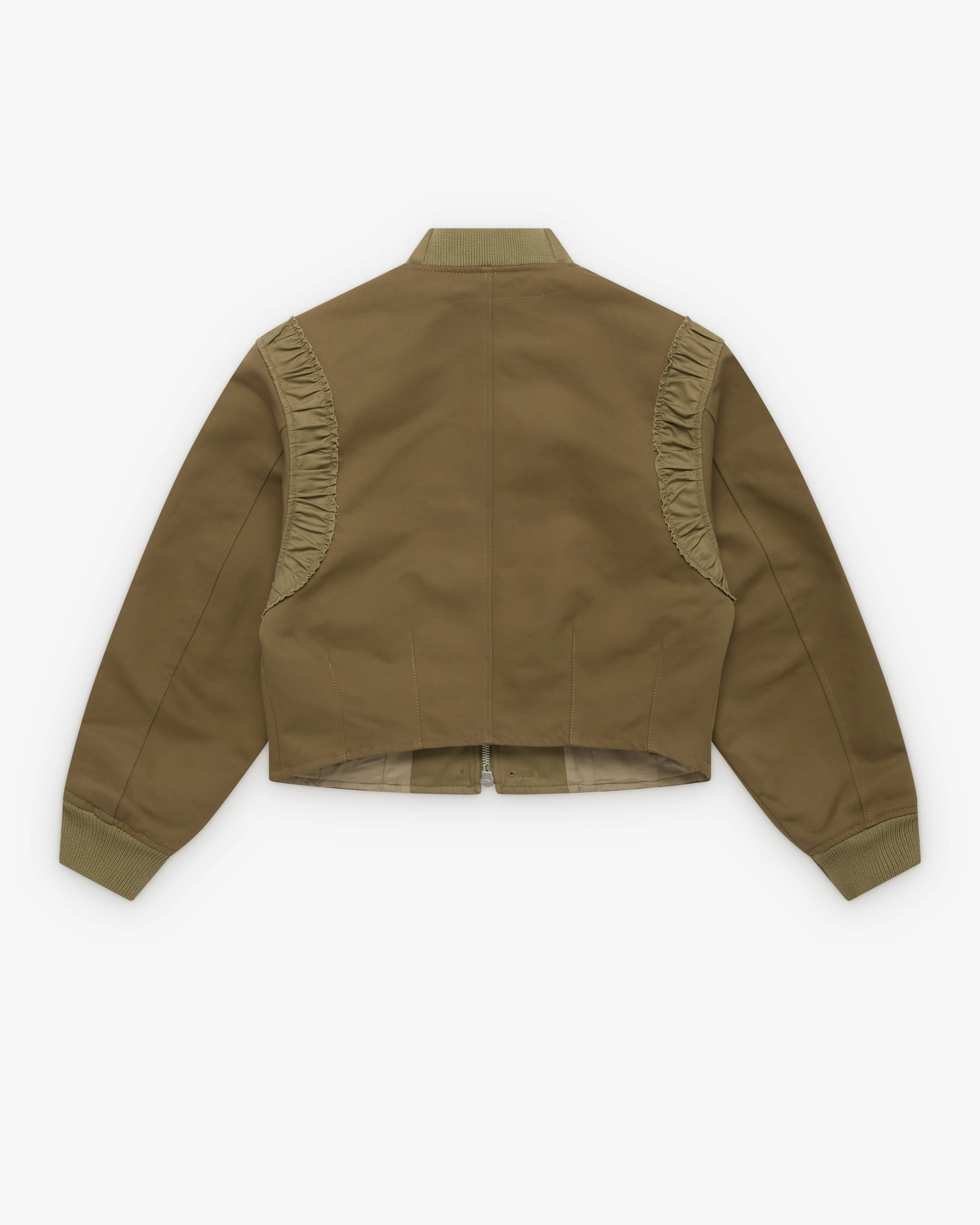 Our Legacy - Women's Frill Bomber - (Kharkee Double Weave Sateen) - Image 2