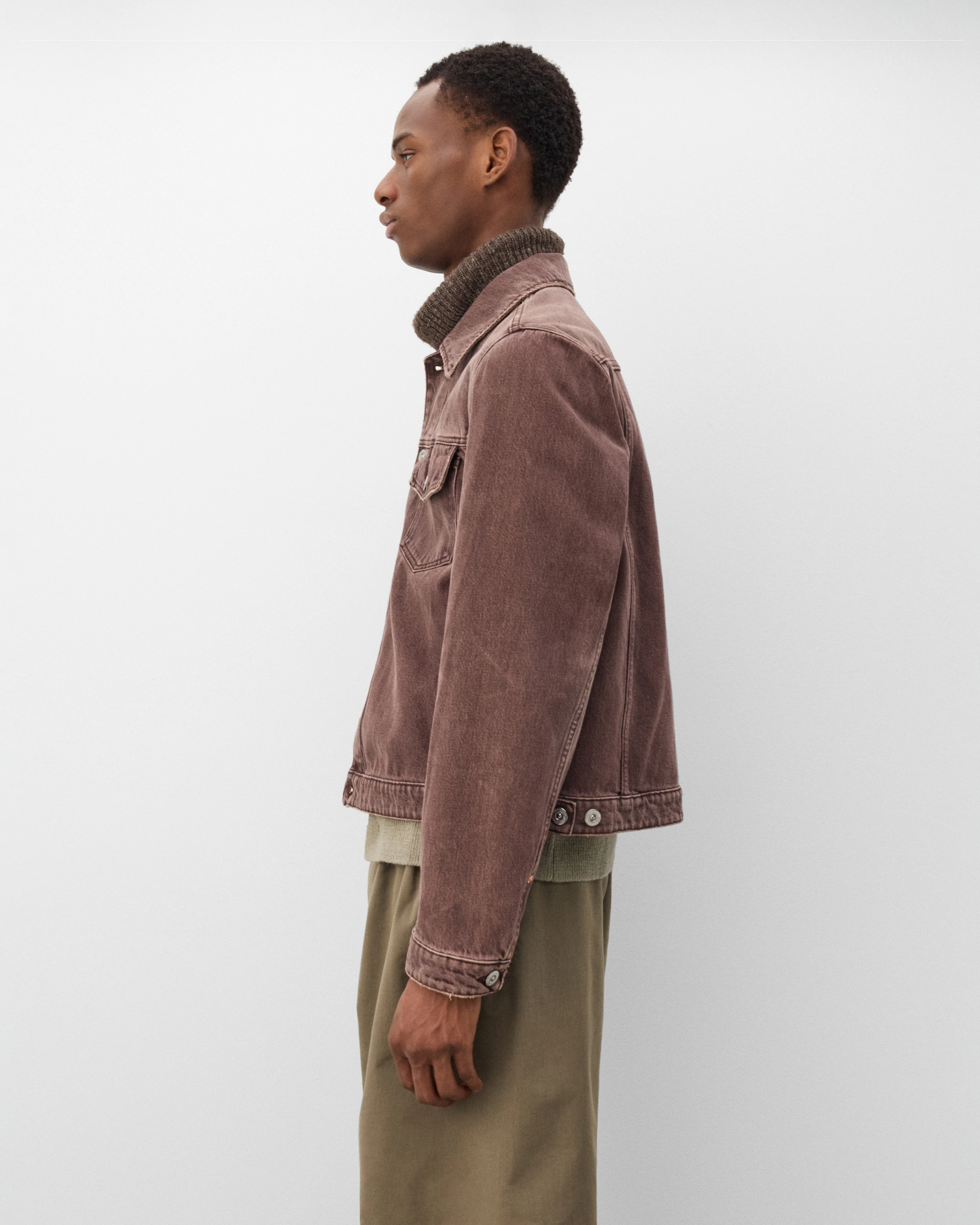 Our Legacy - Men's Origin Jacket - (Overdyed Choco Melon) - Image 4