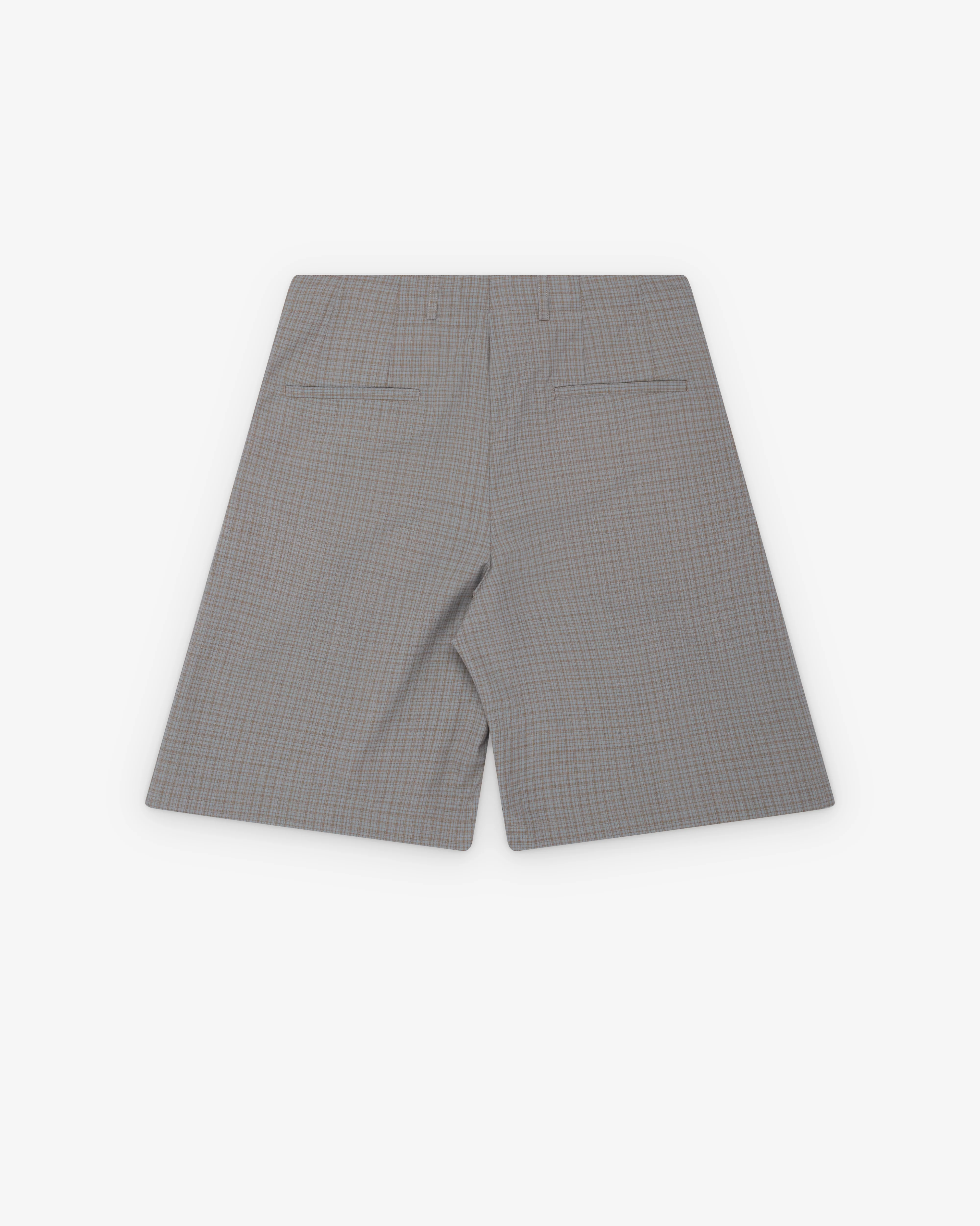Our Legacy - Men's Ponte Shorts - (Frosted Moss Check) - Image 2