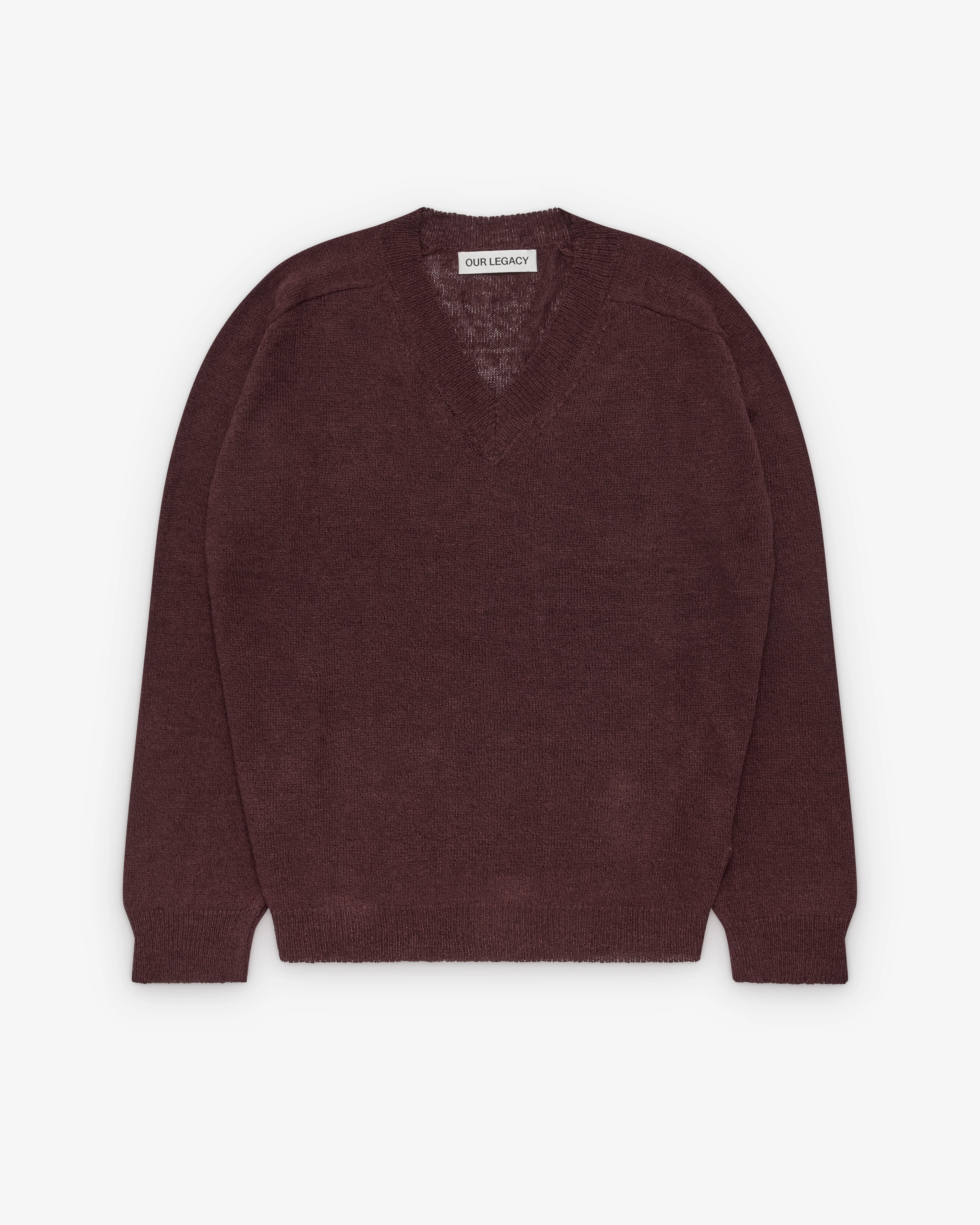 Our Legacy - Men's Rue V-Neck - (Cabernet)