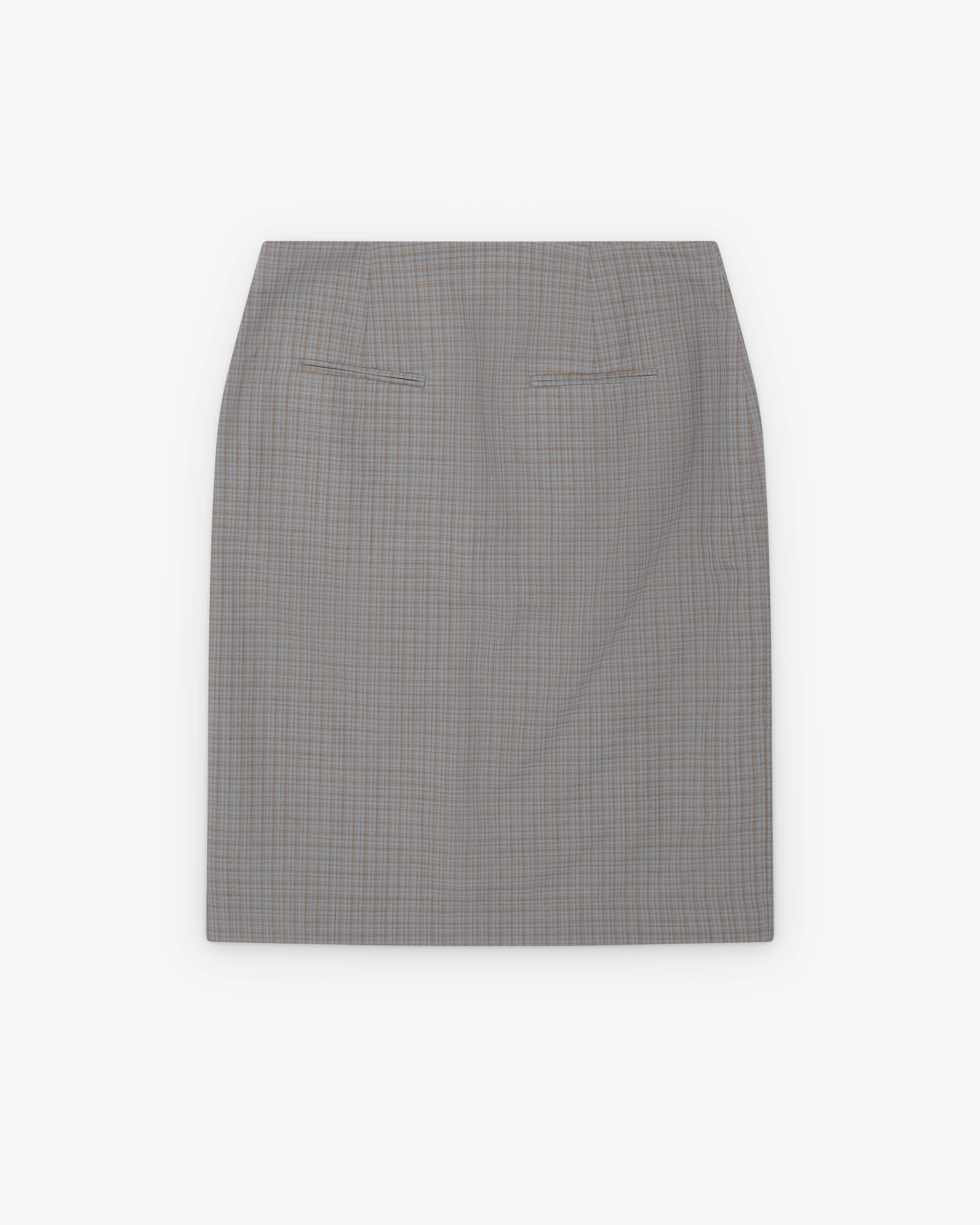 Our Legacy - Women's Siren Skirt - (Frosted Moss Check) - Image 2