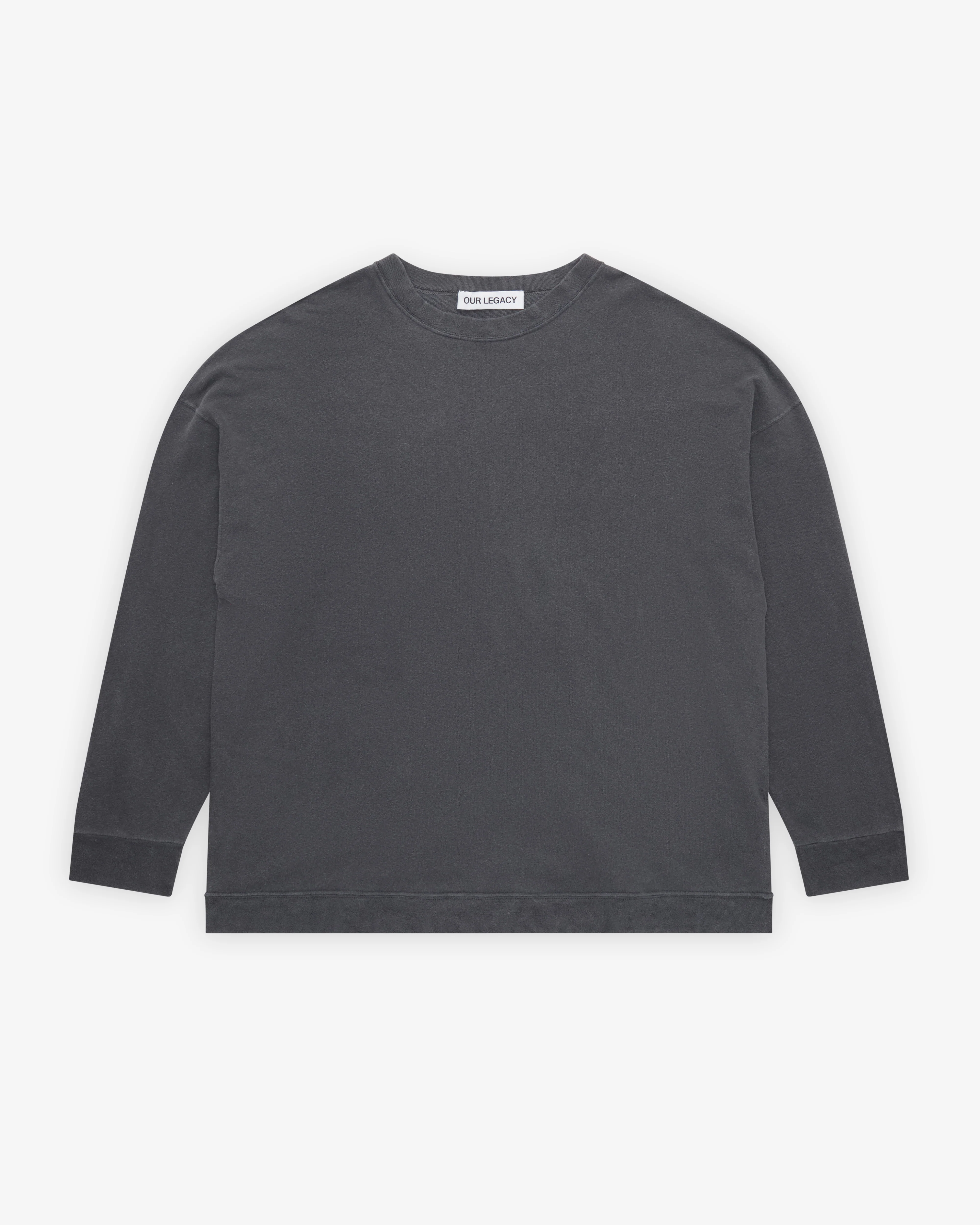 Our Legacy - Men's Slack Sweatshirt - (Washed Black Rogue Loopback)