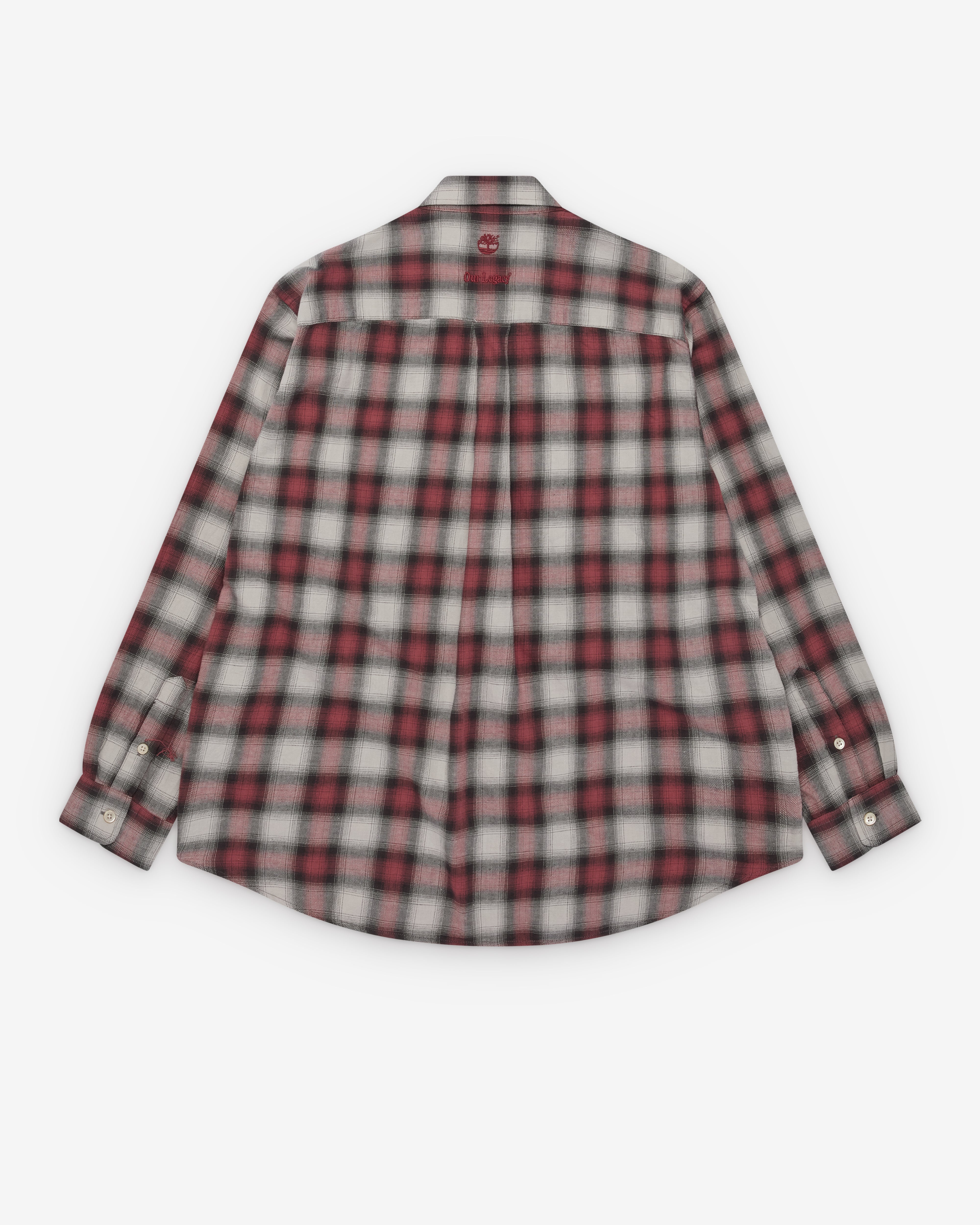 Our Legacy Work Shop - Men's Timberland Check Shirt - (Red) - Image 2
