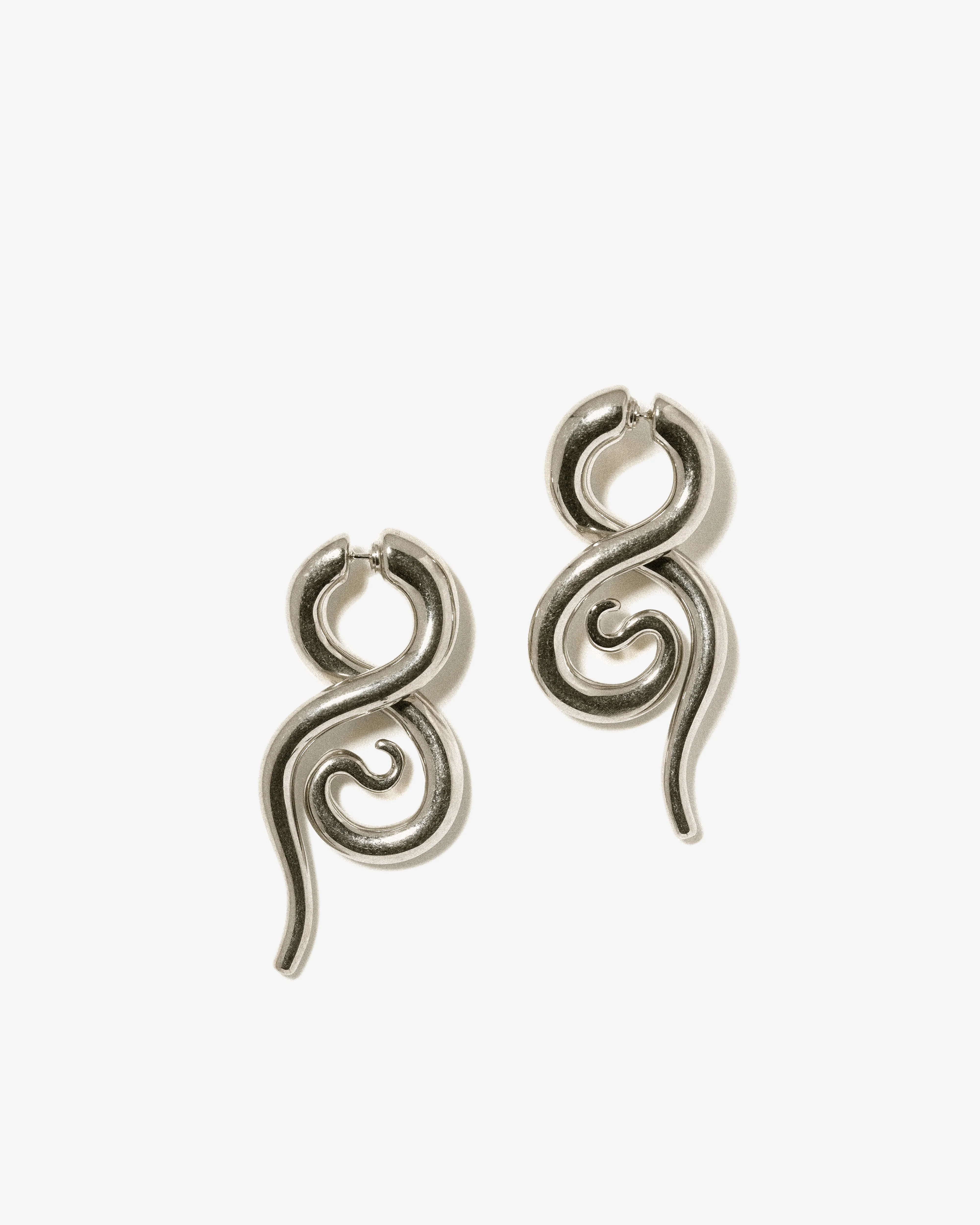 Panconesi - Boa Earrings L Silver - (Silver)