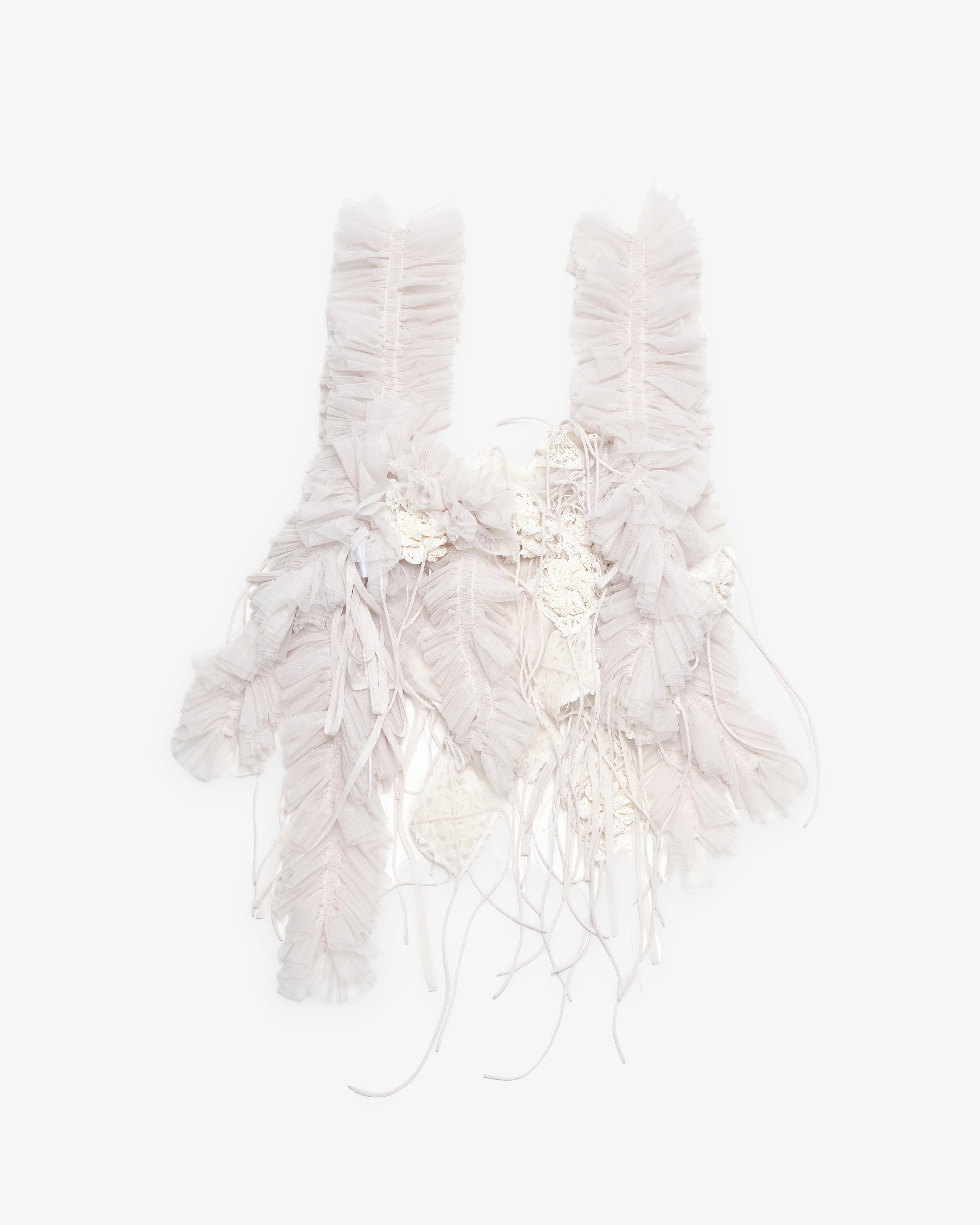 Pauline Dujancourt - Women's Diamond Textile Bird Top - (White) - Image 2