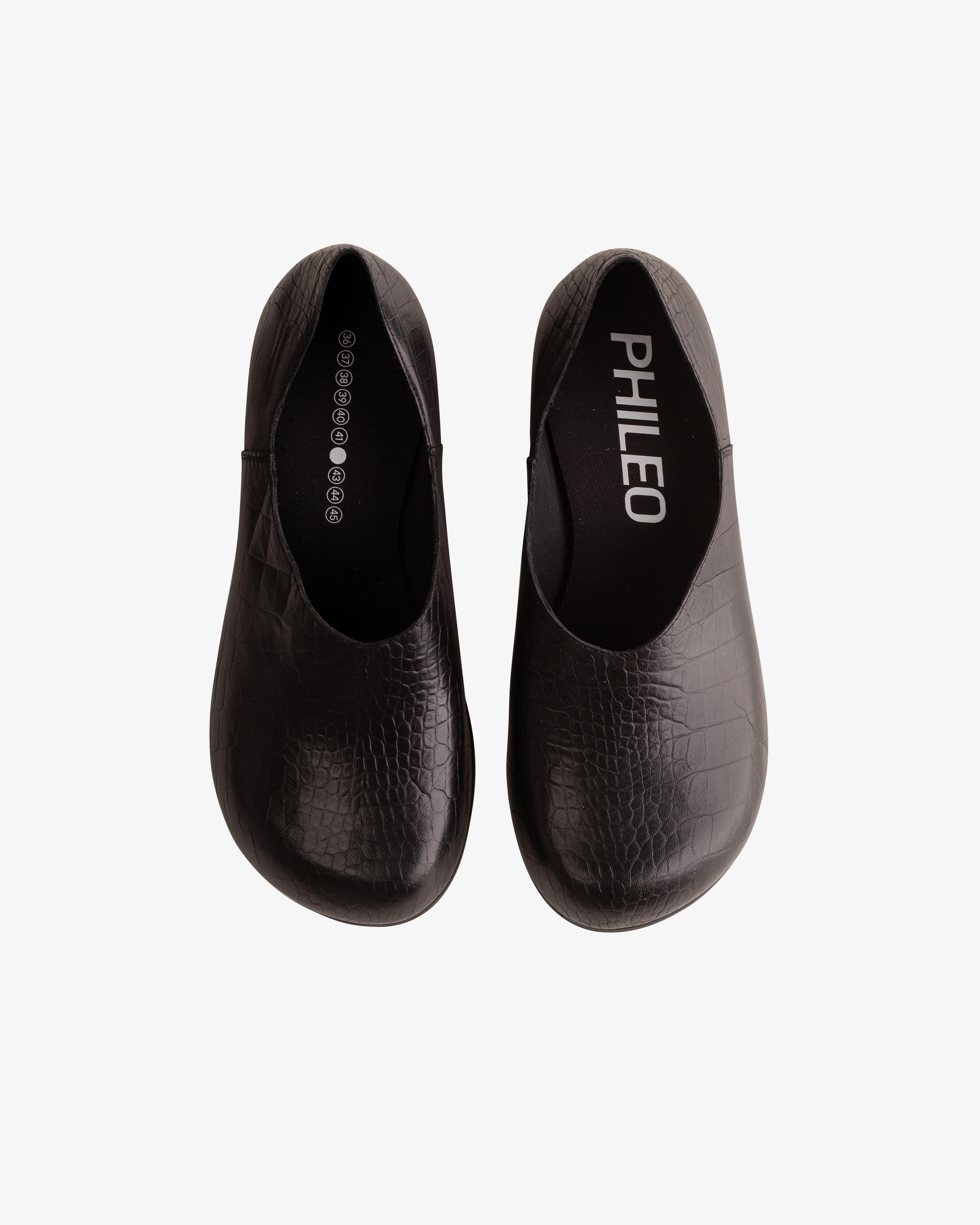 Phileo - Women's 067 Clog Crocodile - (Black) - Image 4
