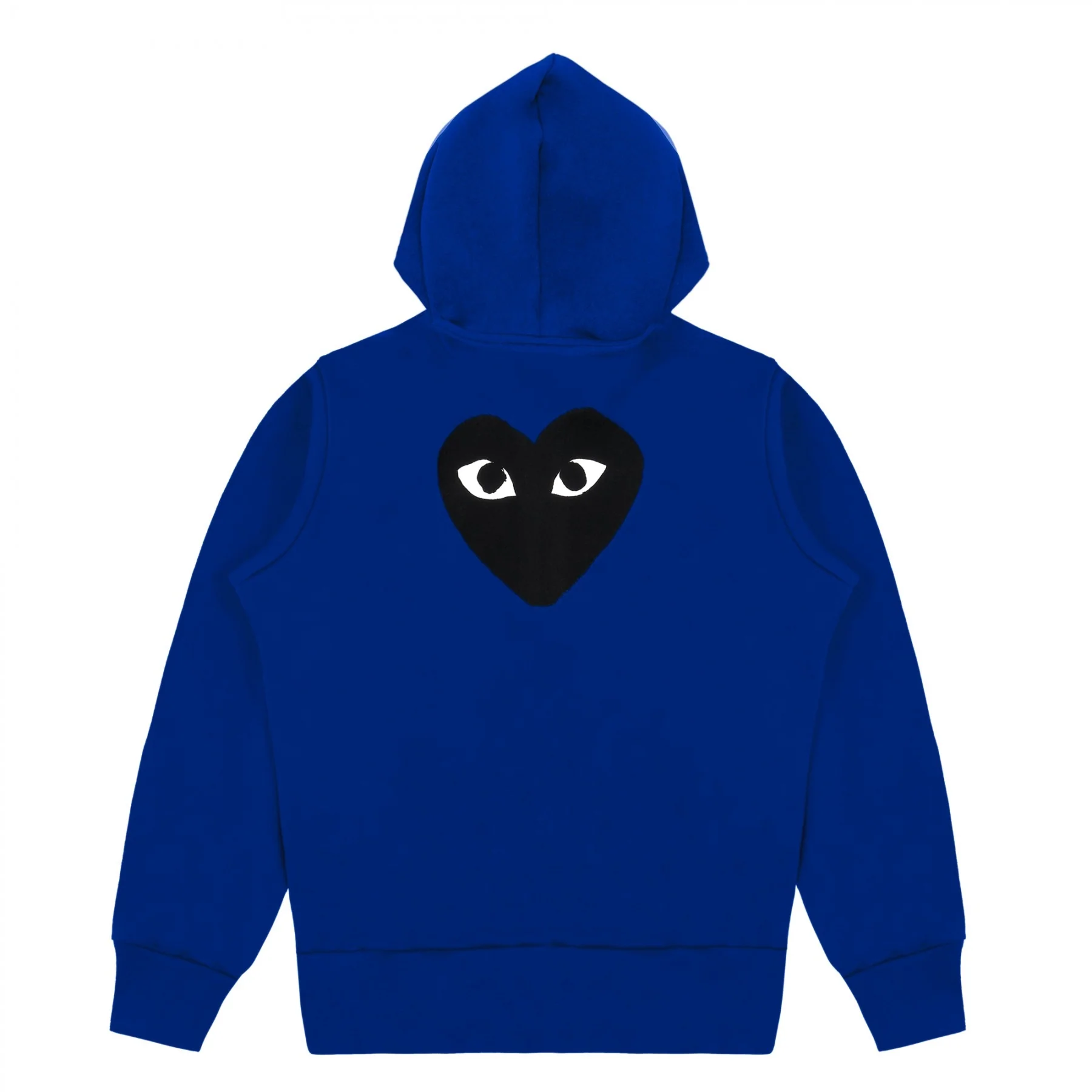 Play Comme des Garçons - Hooded Sweatshirt with Big Hearts - (Navy) - Image 2