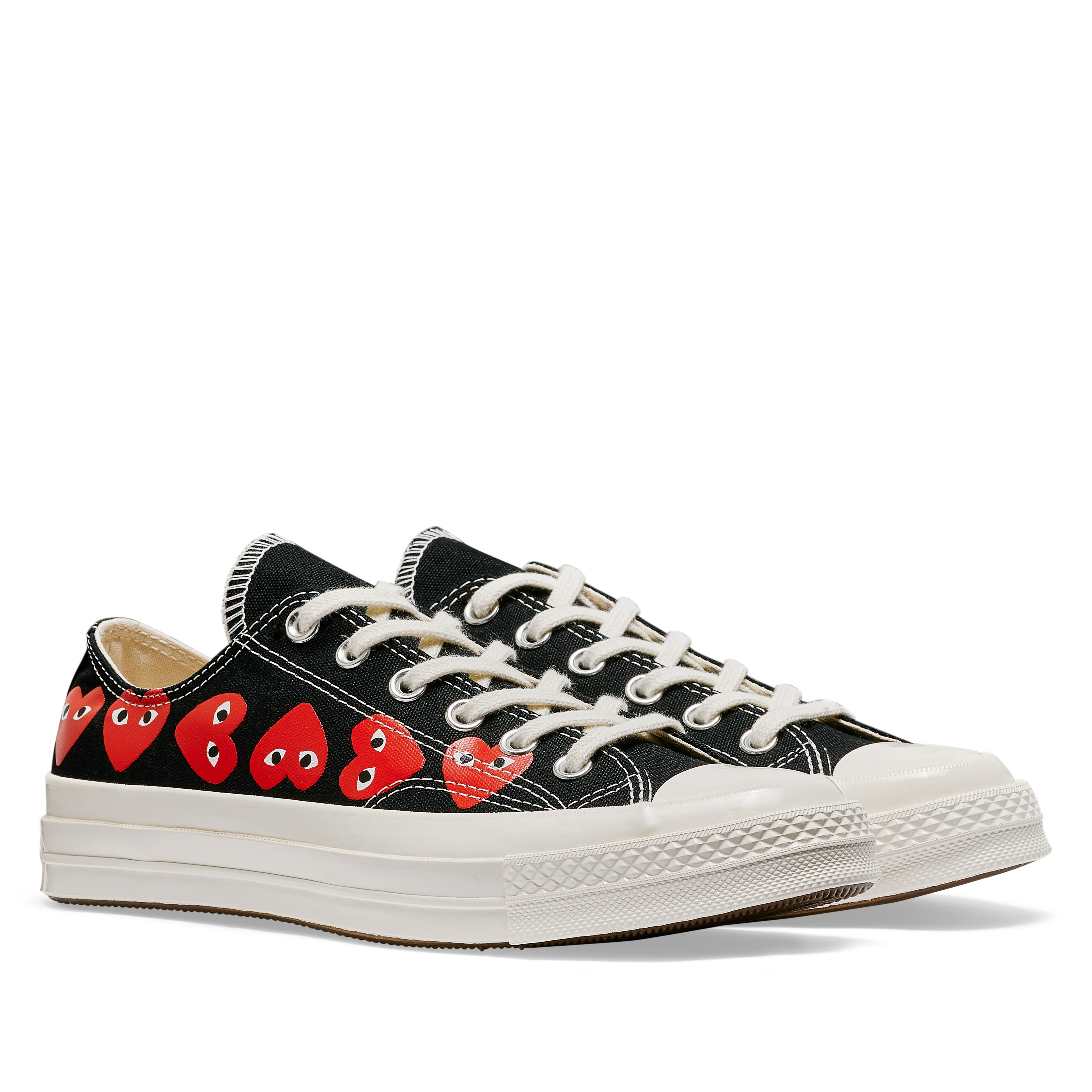Play Converse - Multi Red Heart Chuck Taylor All Star '70 Low Sneakers - (Black) - Image 3