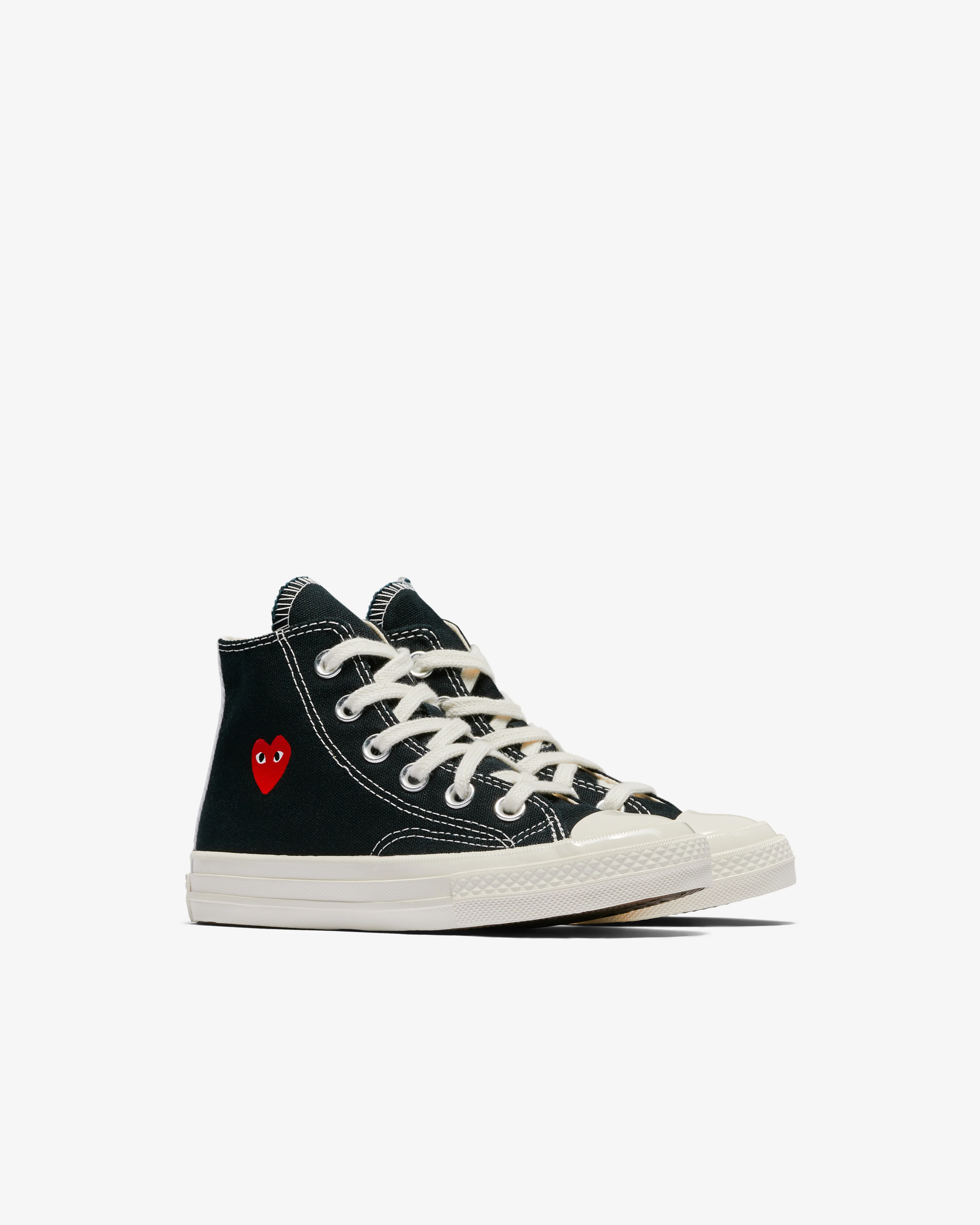 Play Converse - Kids' Small Red Heart All Star 70's High Sneakers - (Black) - Image 2