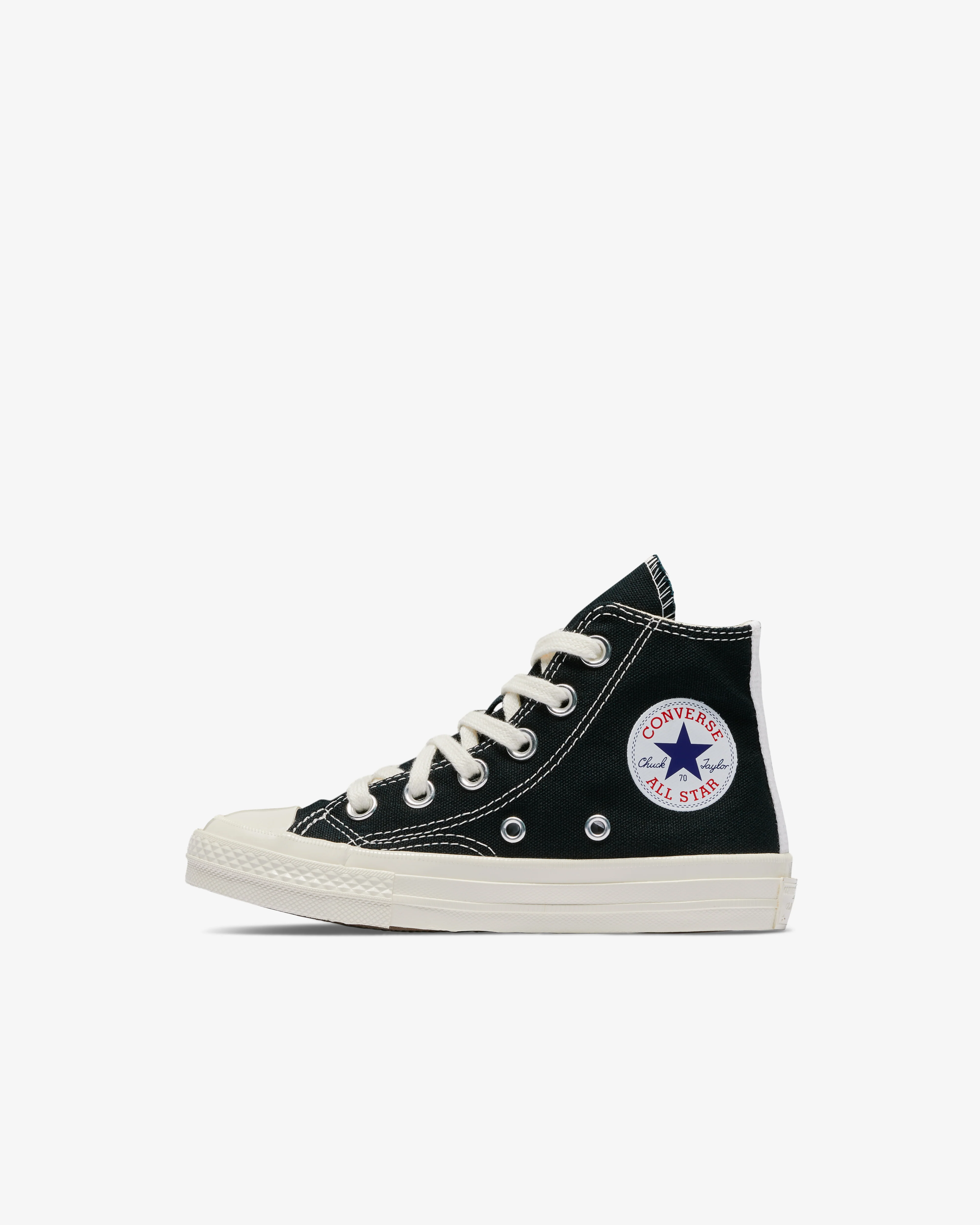 Play Converse - Kids' Small Red Heart All Star 70's High Sneakers - (Black) - Image 3