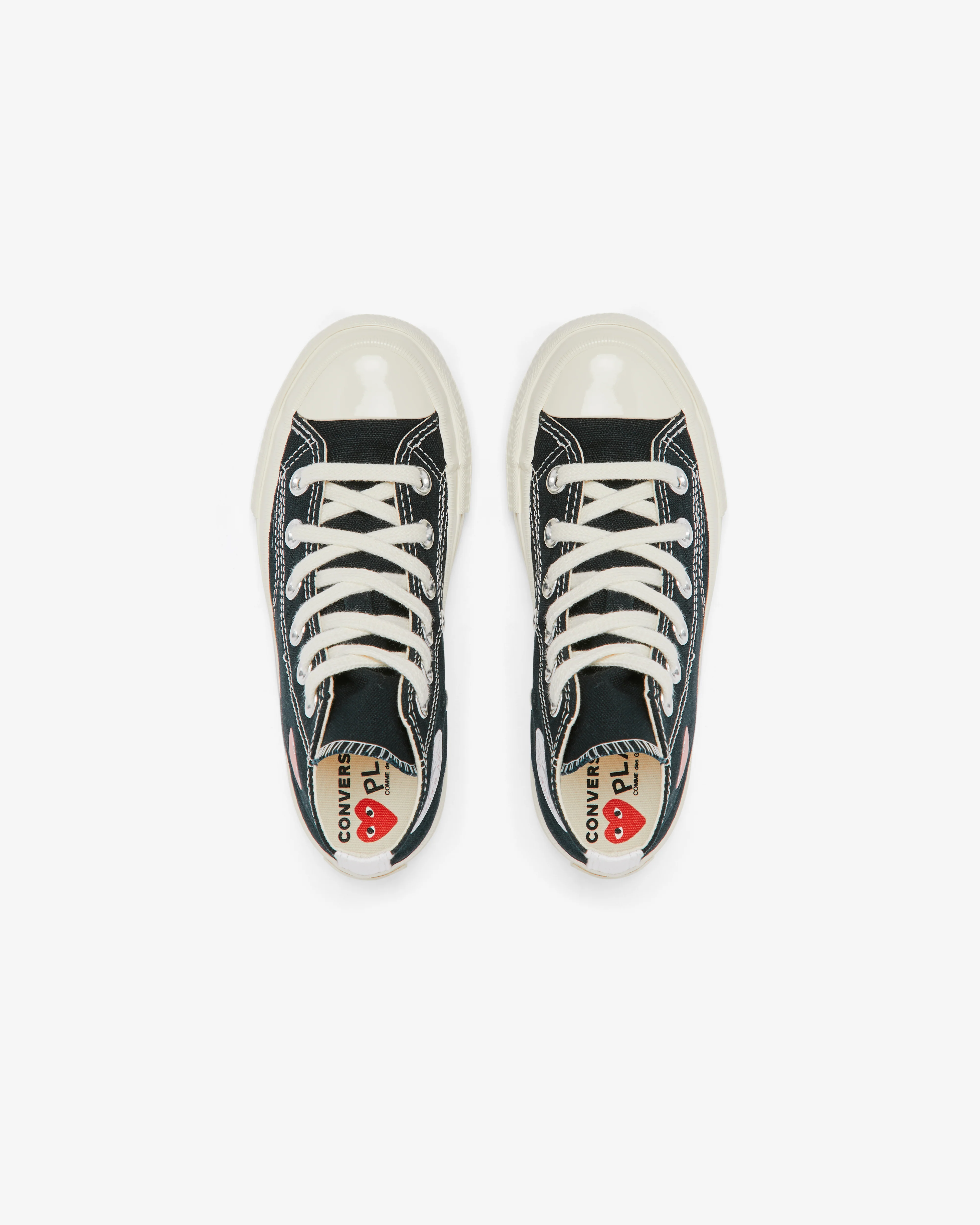 Play Converse - Kids' Small Red Heart All Star 70's High Sneakers - (Black) - Image 6