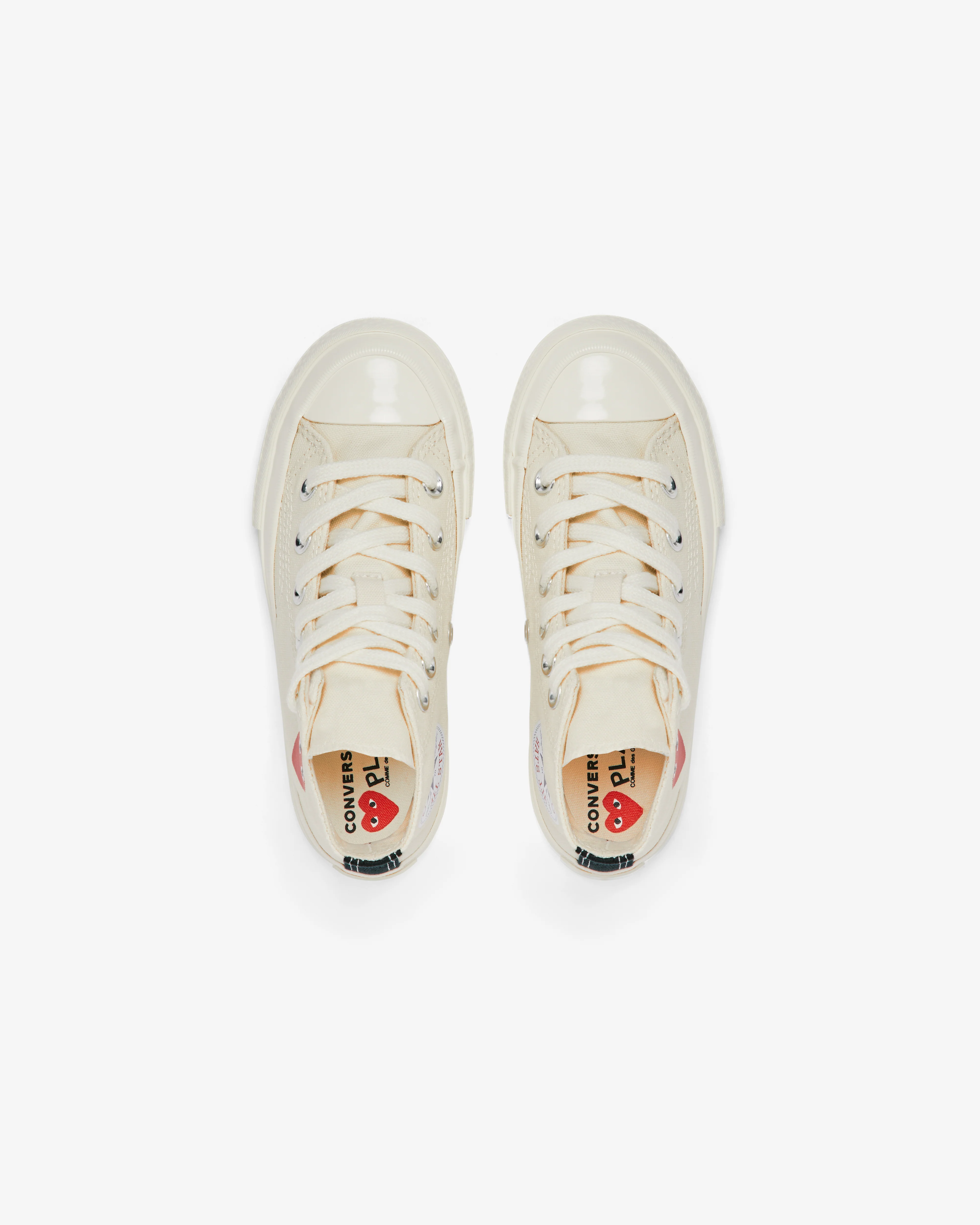 Play Converse - Kids' Small Red Heart All Star 70's High Sneakers - (Beige) - Image 6