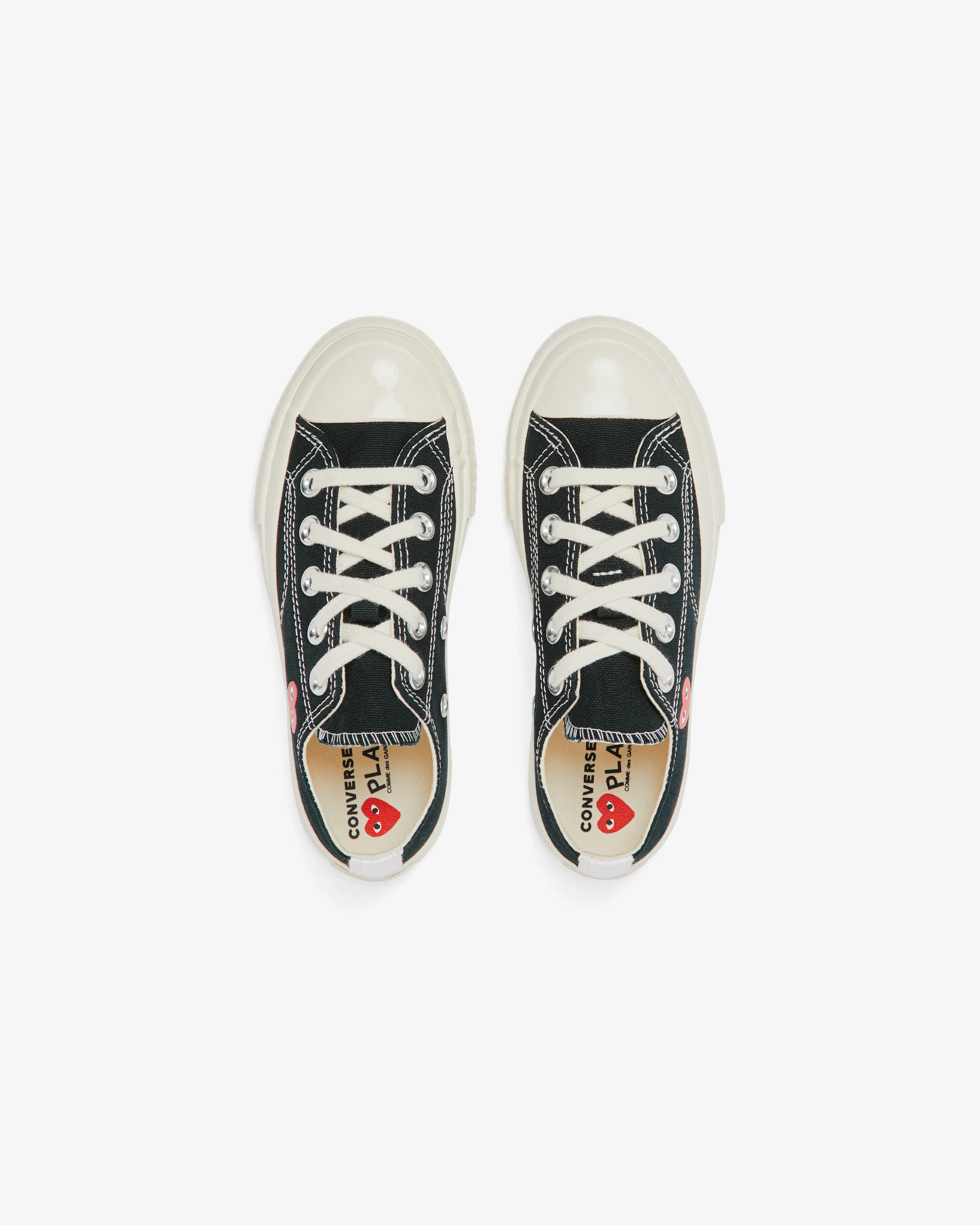 Play Converse - Kids' Small Red Heart All Star 70's Low Sneakers - (Black) - Image 6