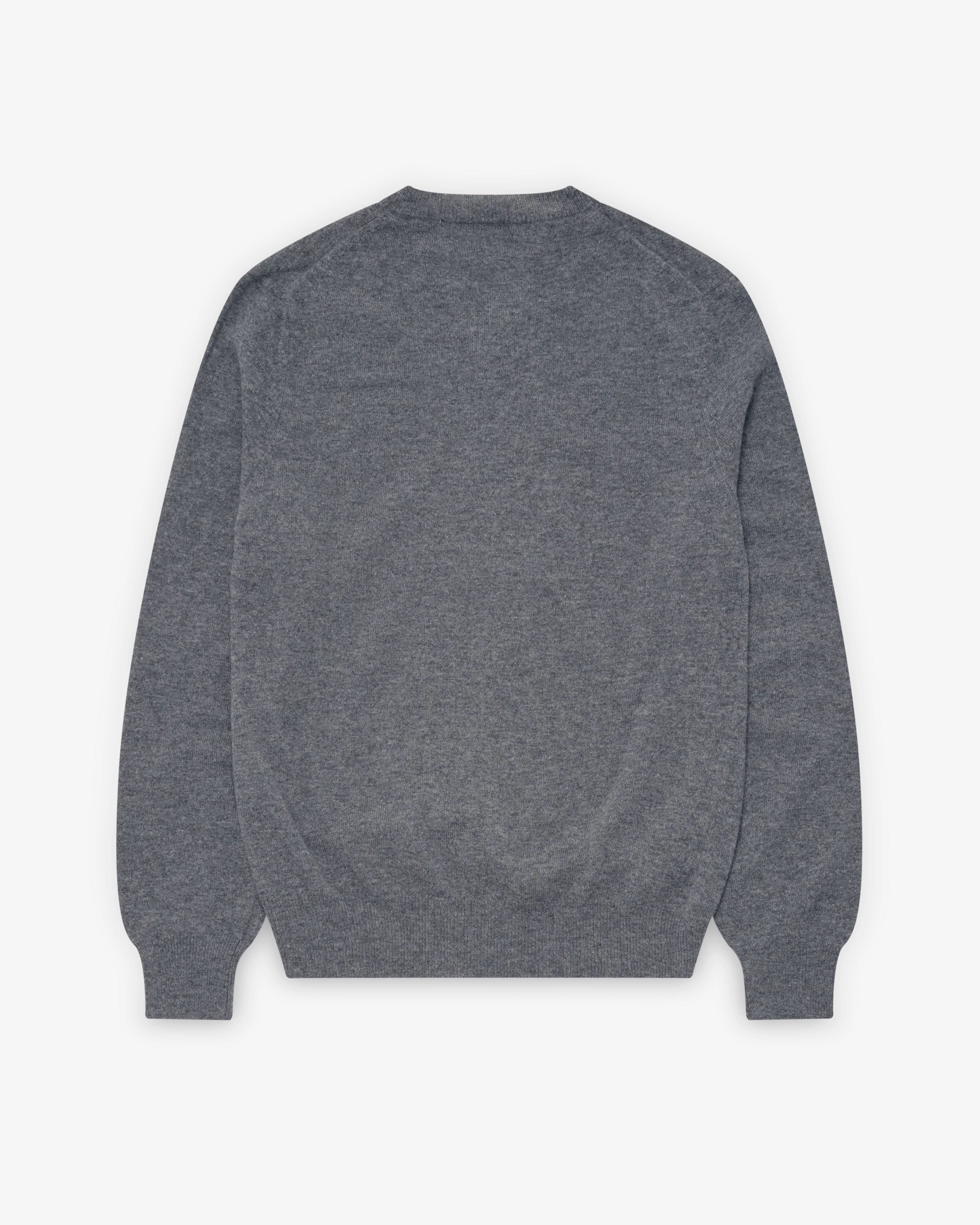 Play Comme des Garçons - Double Heart Sweater - (Grey) - Image 2