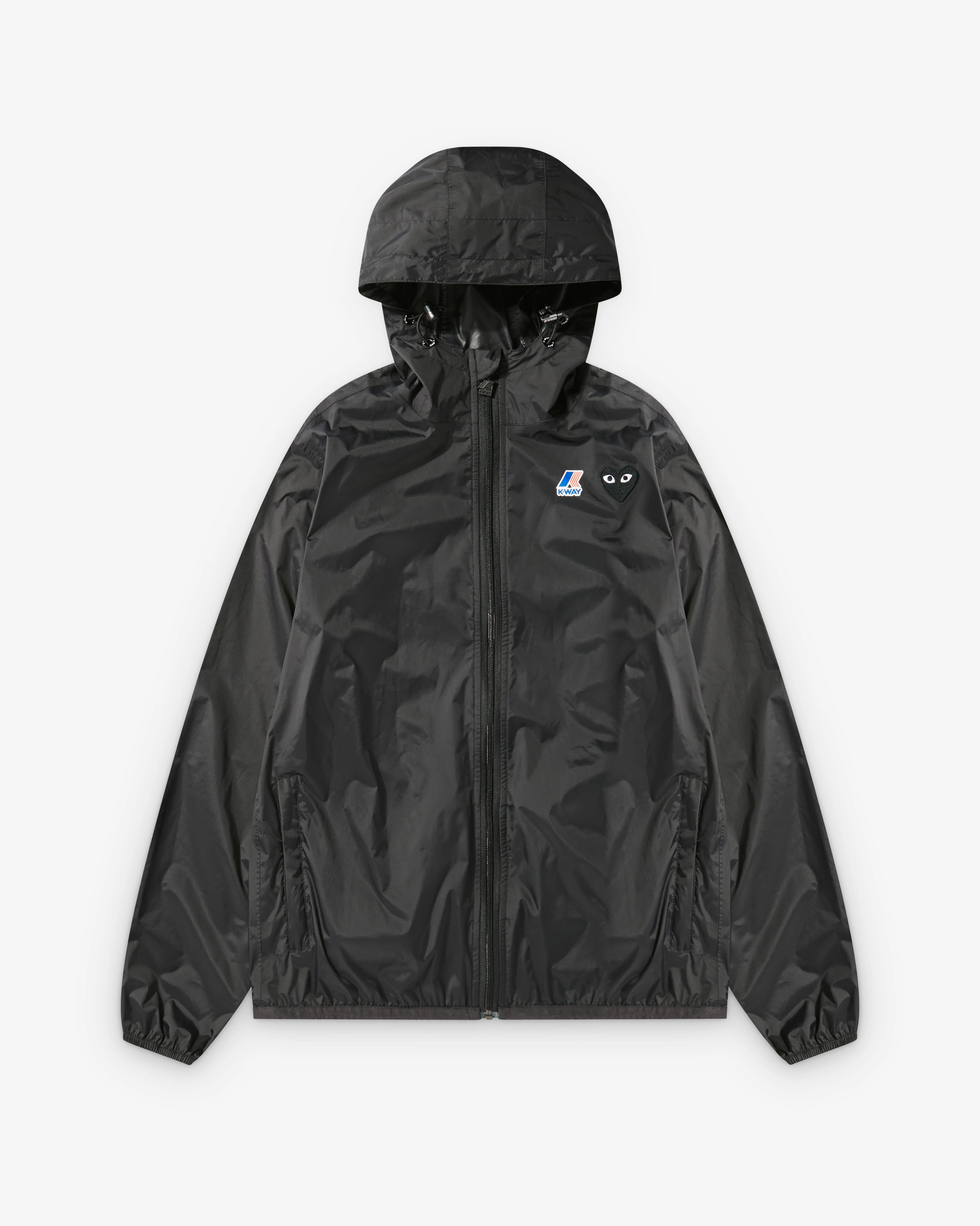 Play Comme des Garçons - K-Way Black Heart Zip Jacket - (Black)