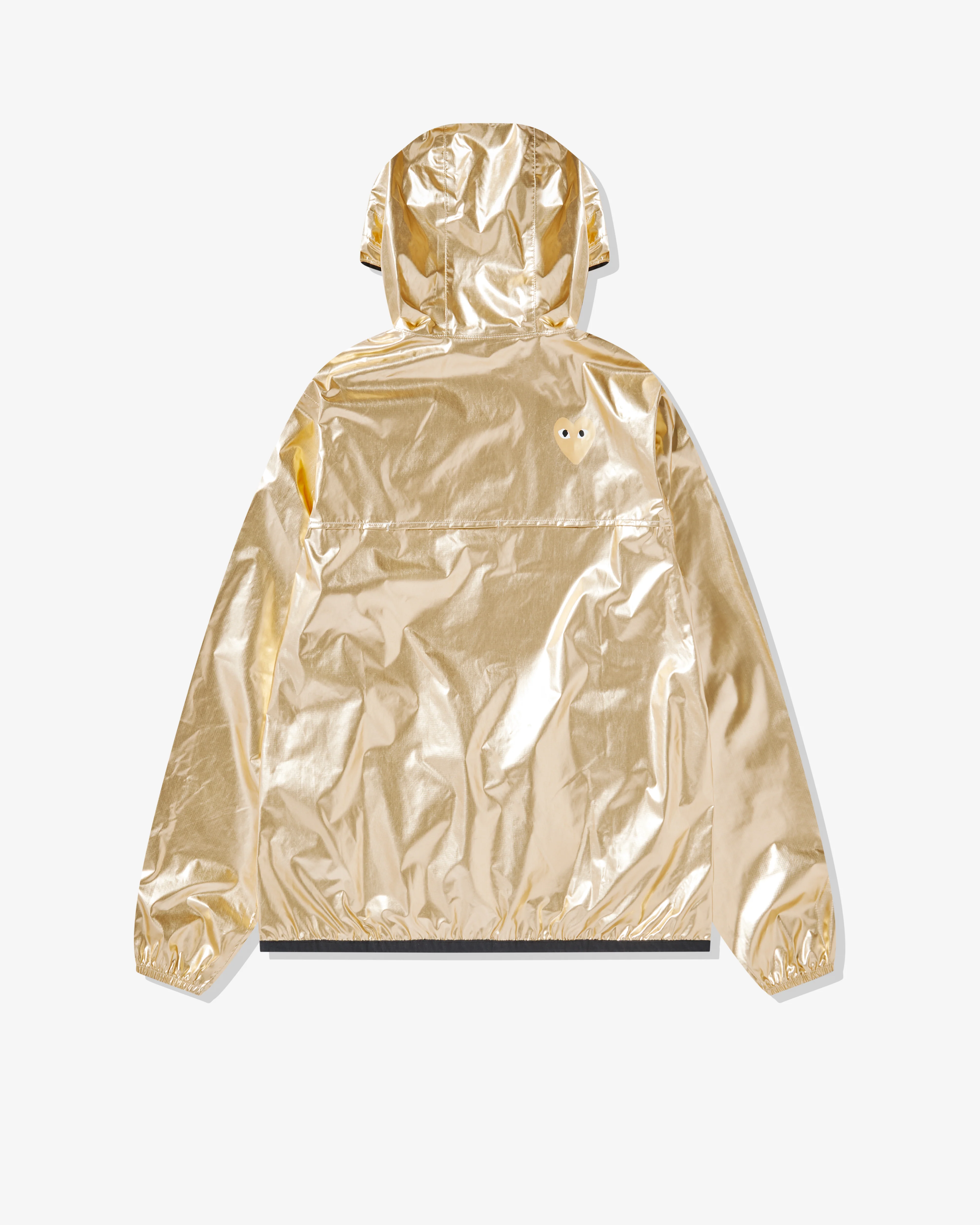 Play Comme des Garçons - K-Way Gold Heart Zip Jacket - (Gold) - Image 2
