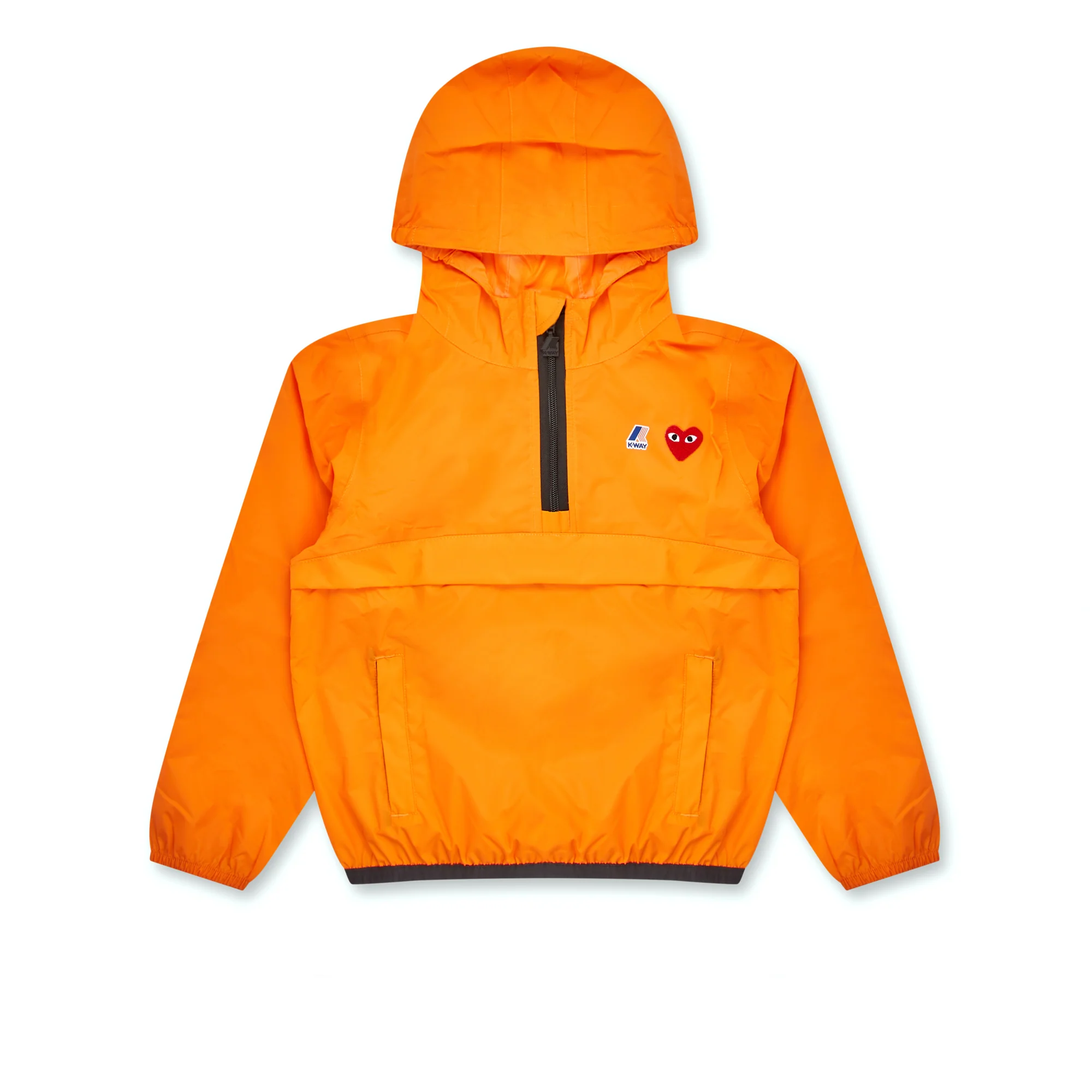 Play Comme des Garçons - Kids K-Way Half Zip Jacket - (Orange)