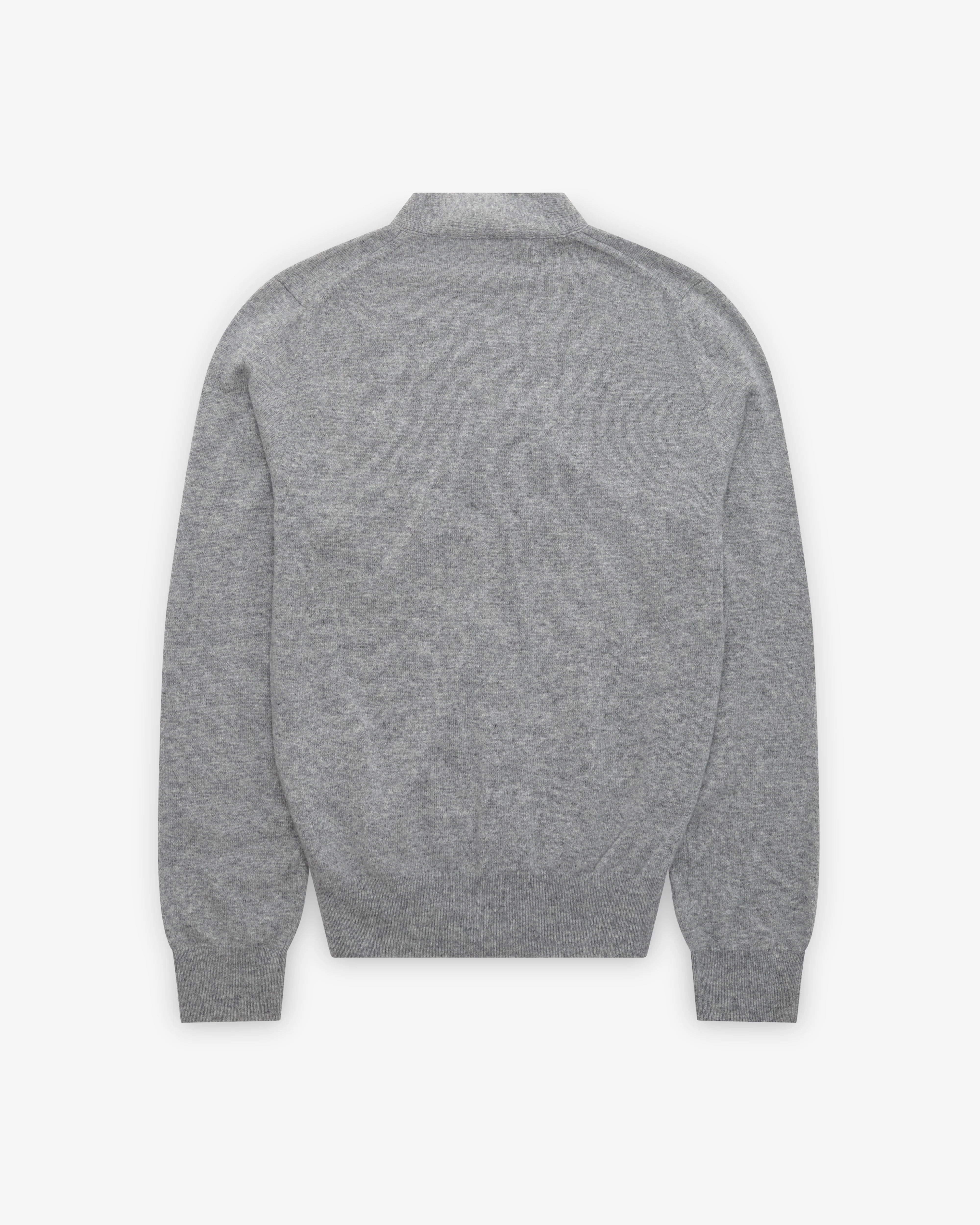 Play Comme des Garçons - Men’s Cardigan Double Heart - (Grey) - Image 2