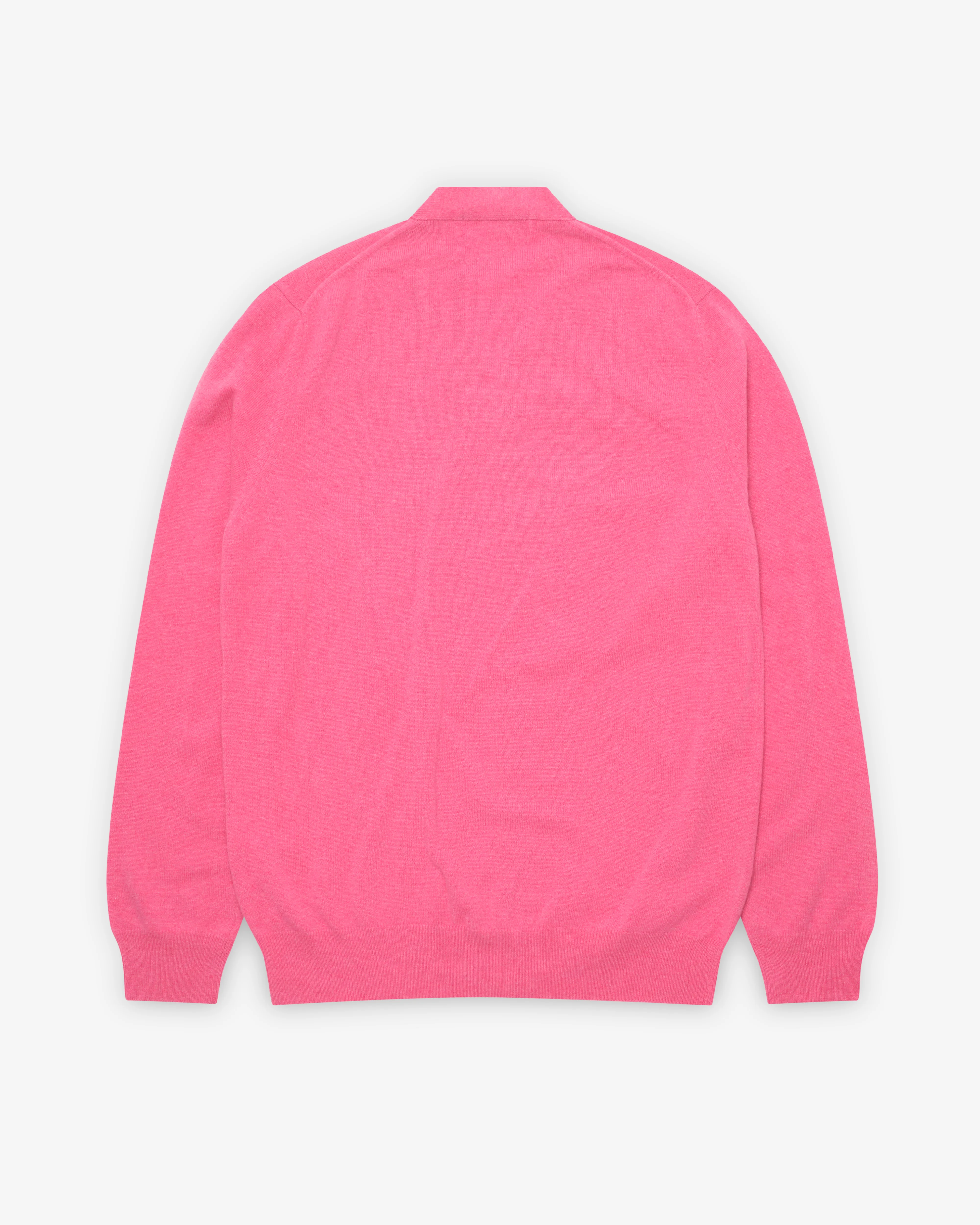 Play Comme des Garçons - Double Eye Men’s Cardigan - (Pink) - Image 2