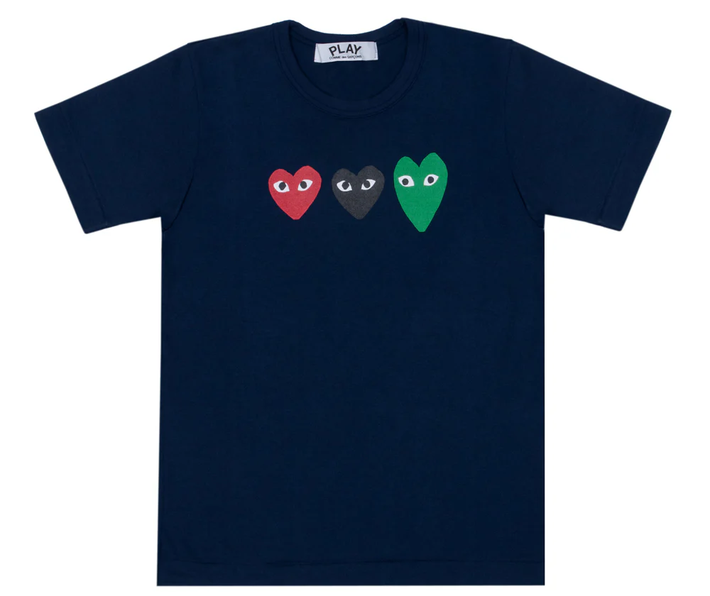 Play Comme des Garçons - Navy T-Shirt - Image 2