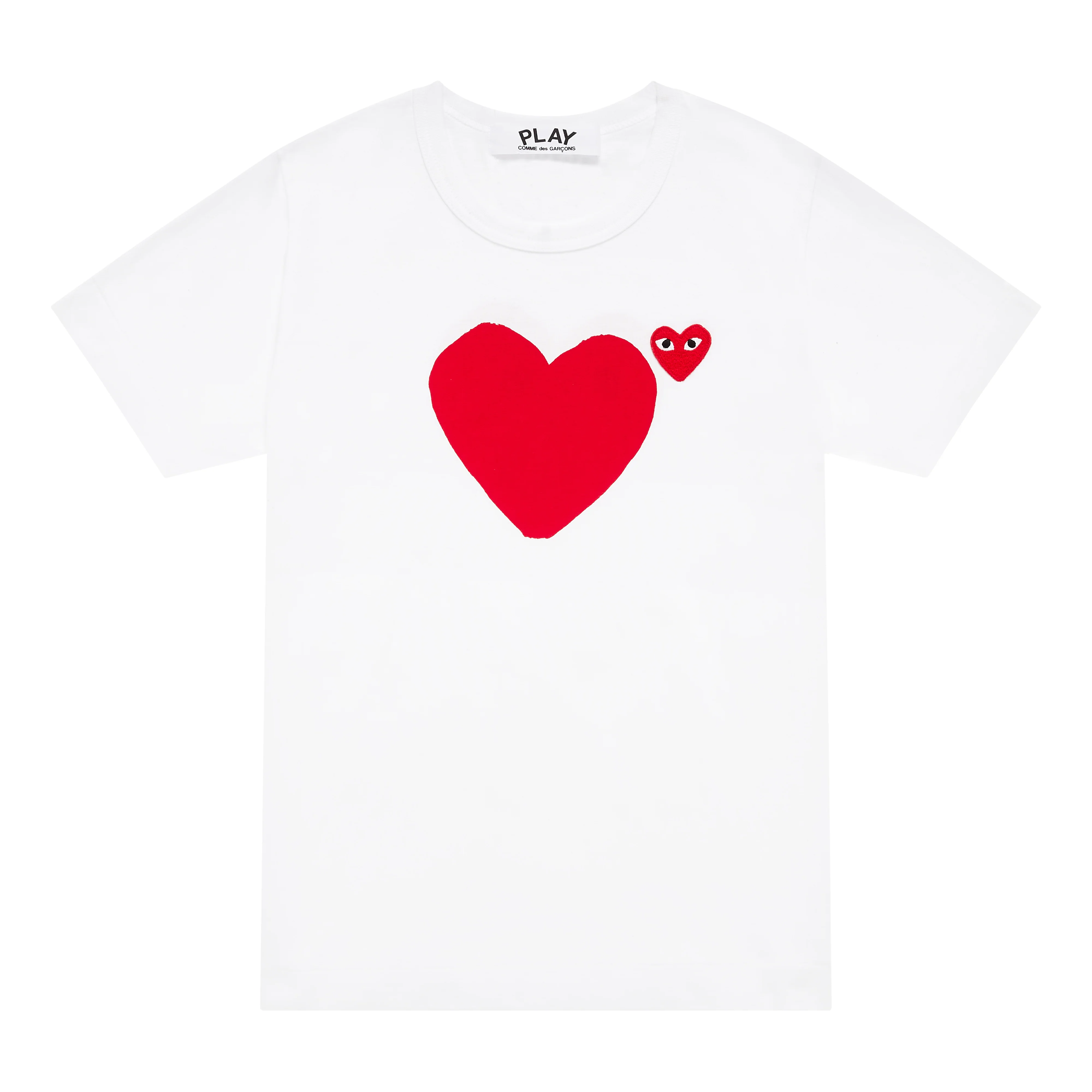 Play Comme des Garçons - T-Shirt with Red Heart - (White) - Image 2