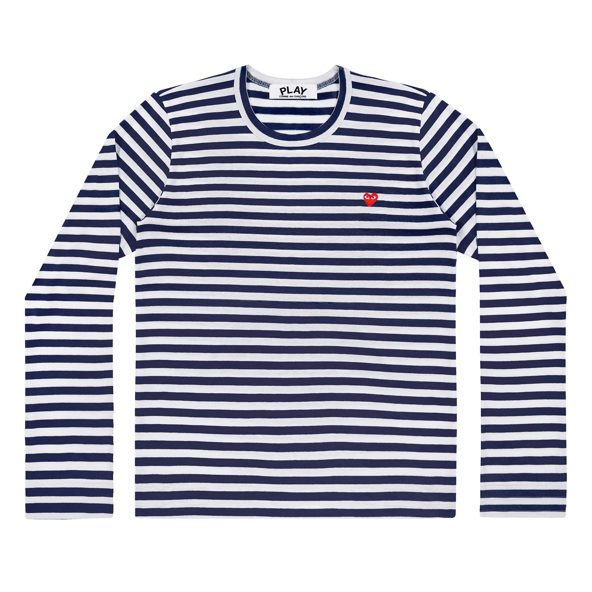 Play Comme des Garçons - Mini Heart LS T-Shirt - (Navy/White)