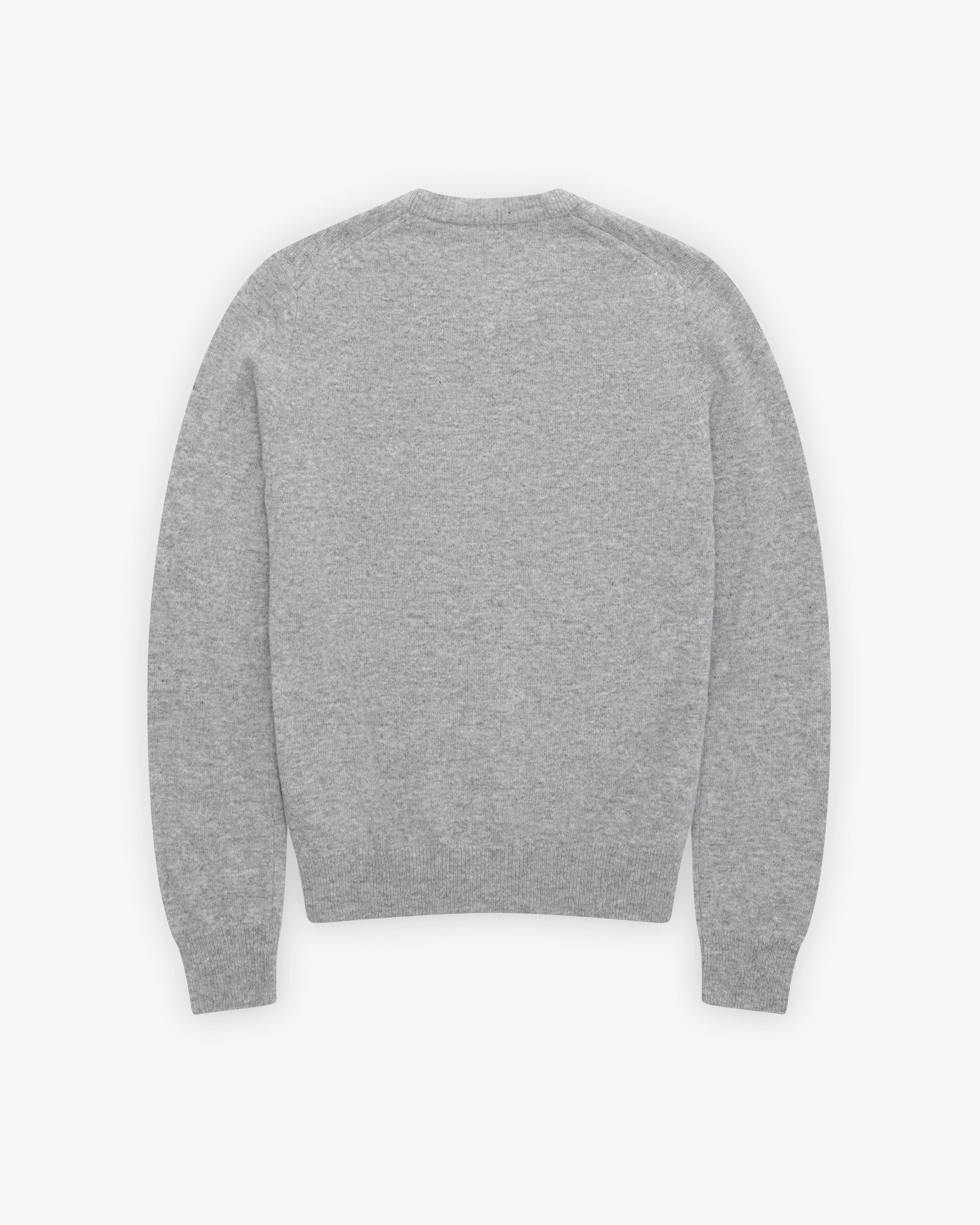 Play Comme des Garçons - White Heart Ladies’ Cardigan - (Light Grey) - Image 2