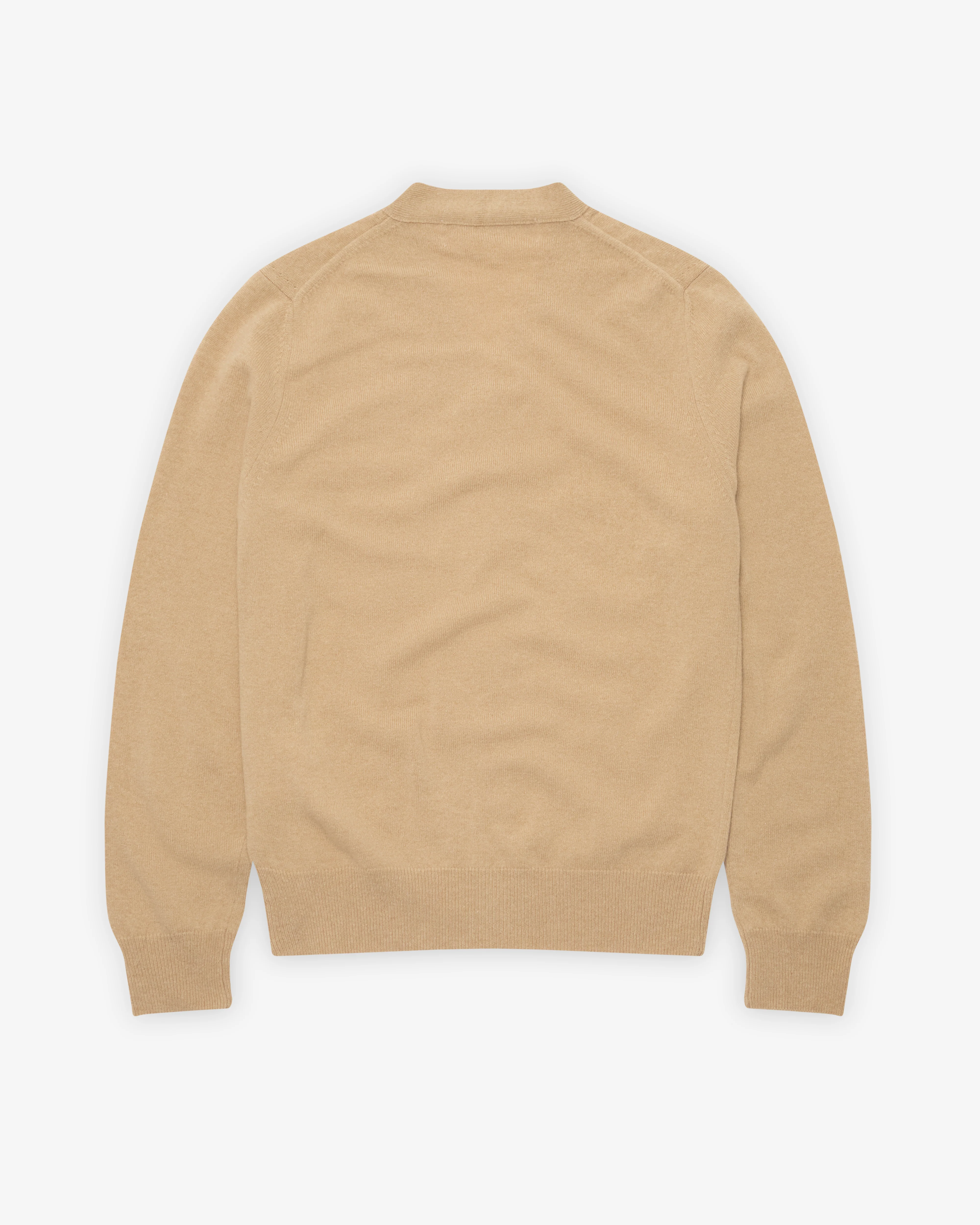 Play Comme des Garçons - White Heart Men’s Cardigan - (Camel) - Image 2