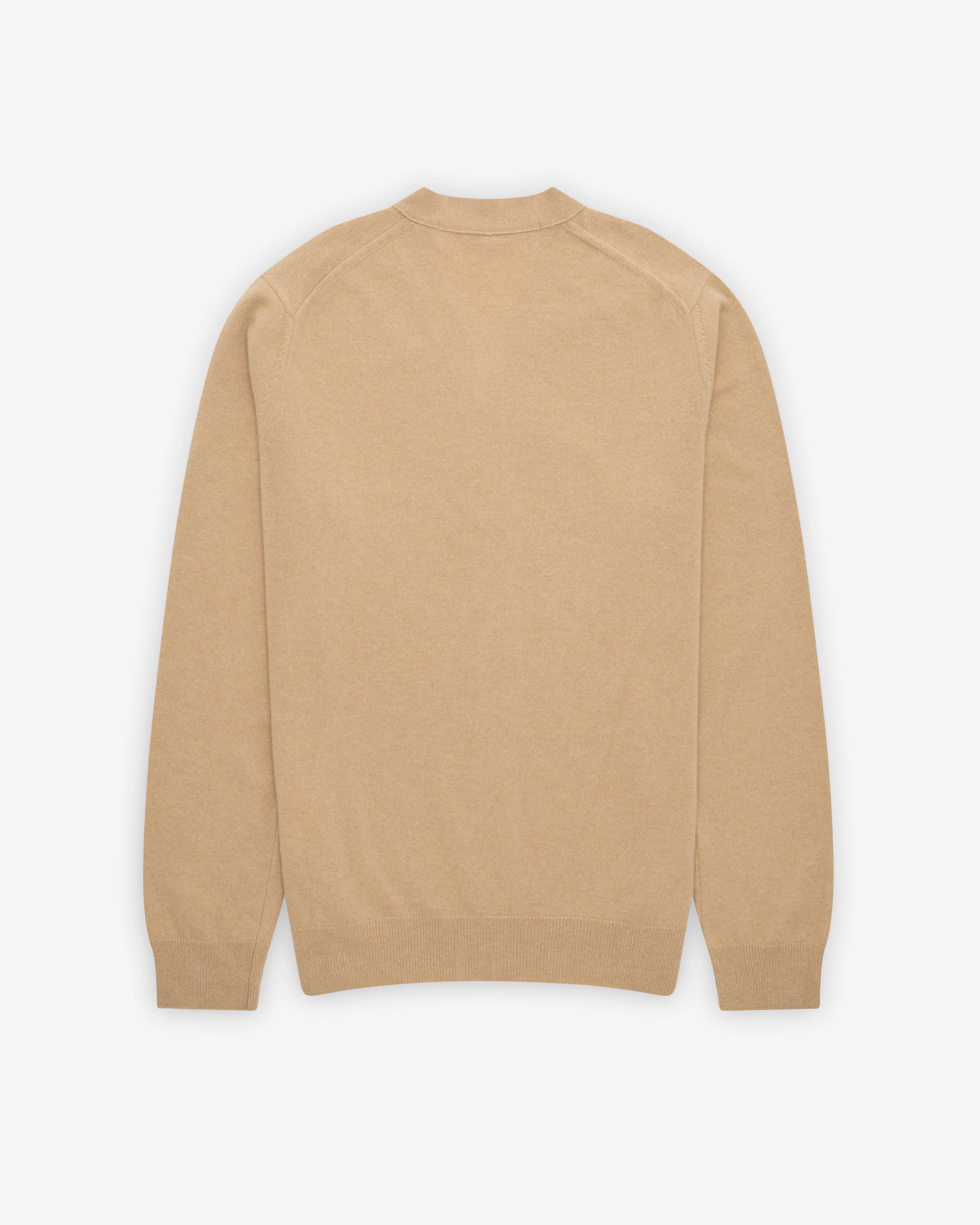 Play Comme des Garçons - White Heart Men’s Cardigan - (Camel) - Image 2