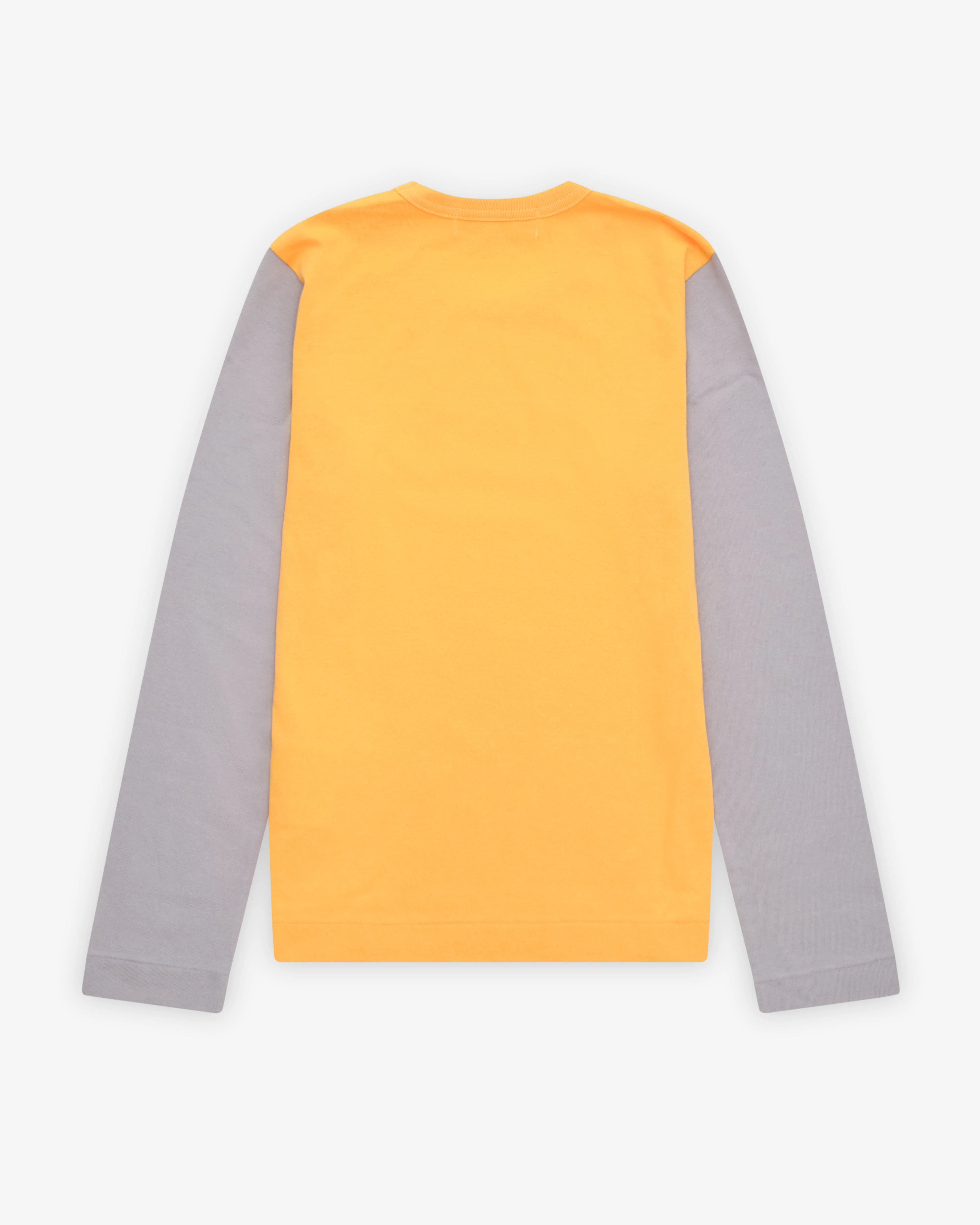 Play Comme des Garçons - Bi-Colour T-Shirt - (Yellow/Grey) - Image 2