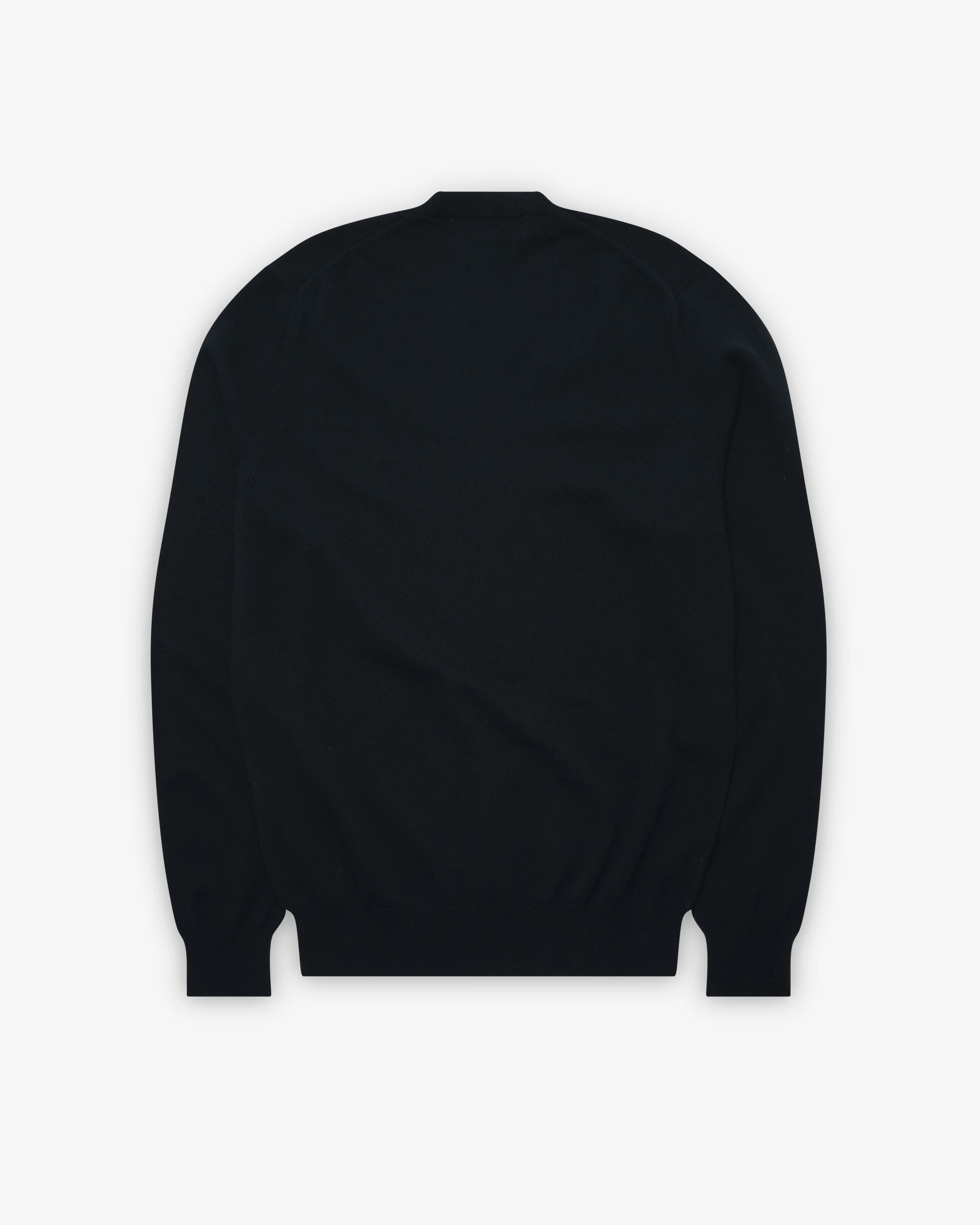 Play Comme des Garçons - Double Eye V Neck Sweater - (Black) - Image 2
