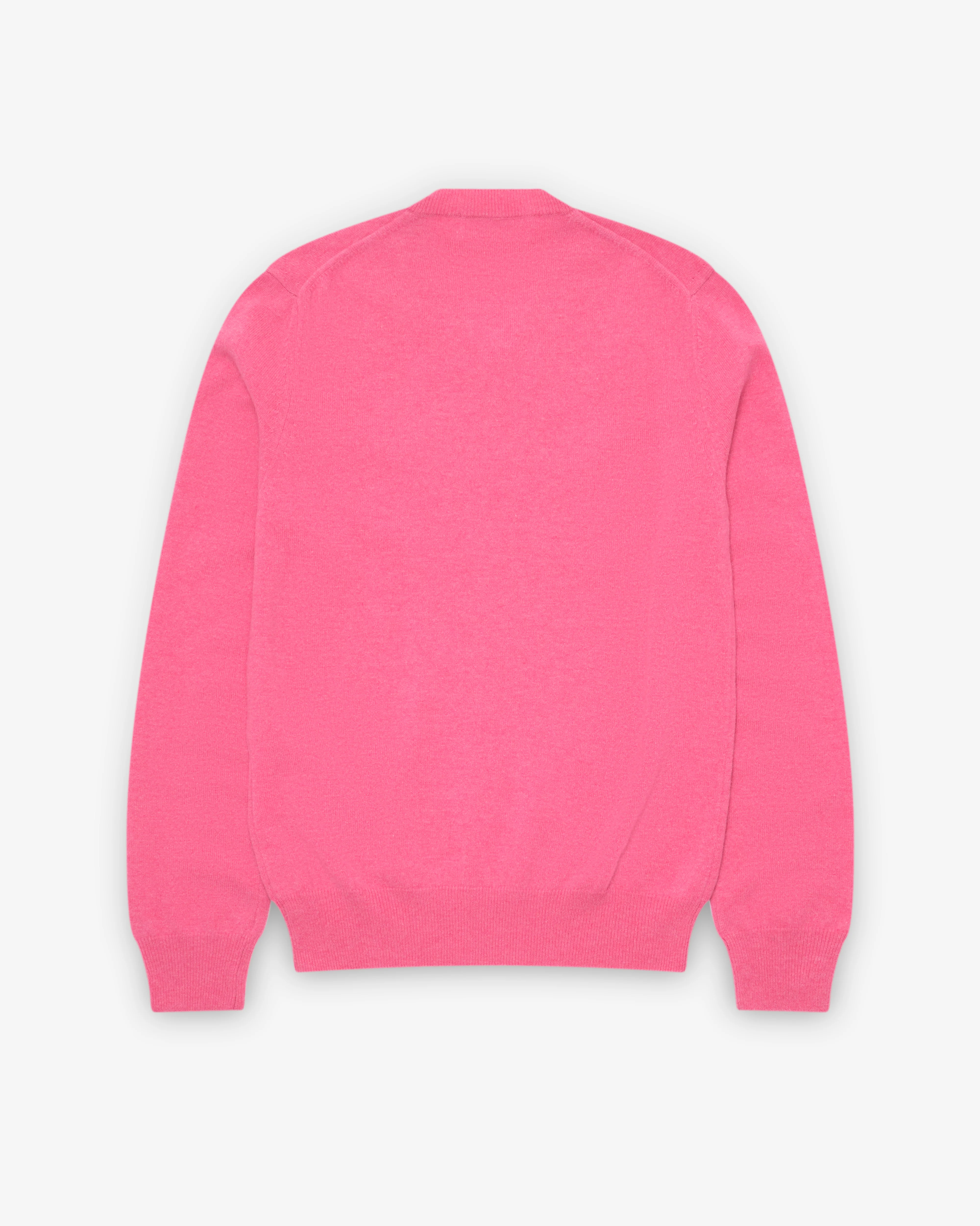 Play Comme des Garçons - Double Eye V Neck Sweater - (Pink) - Image 2